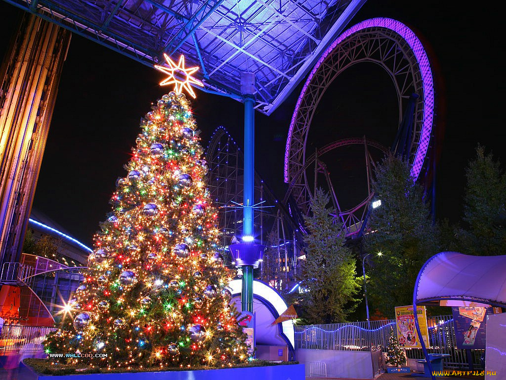 праздничные, новогодние, пейзажи