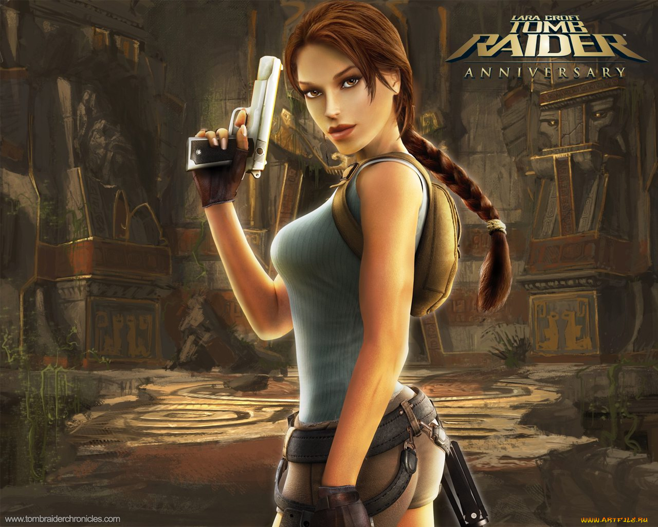 видео, игры, lara, croft, tomb, raider, anniversary