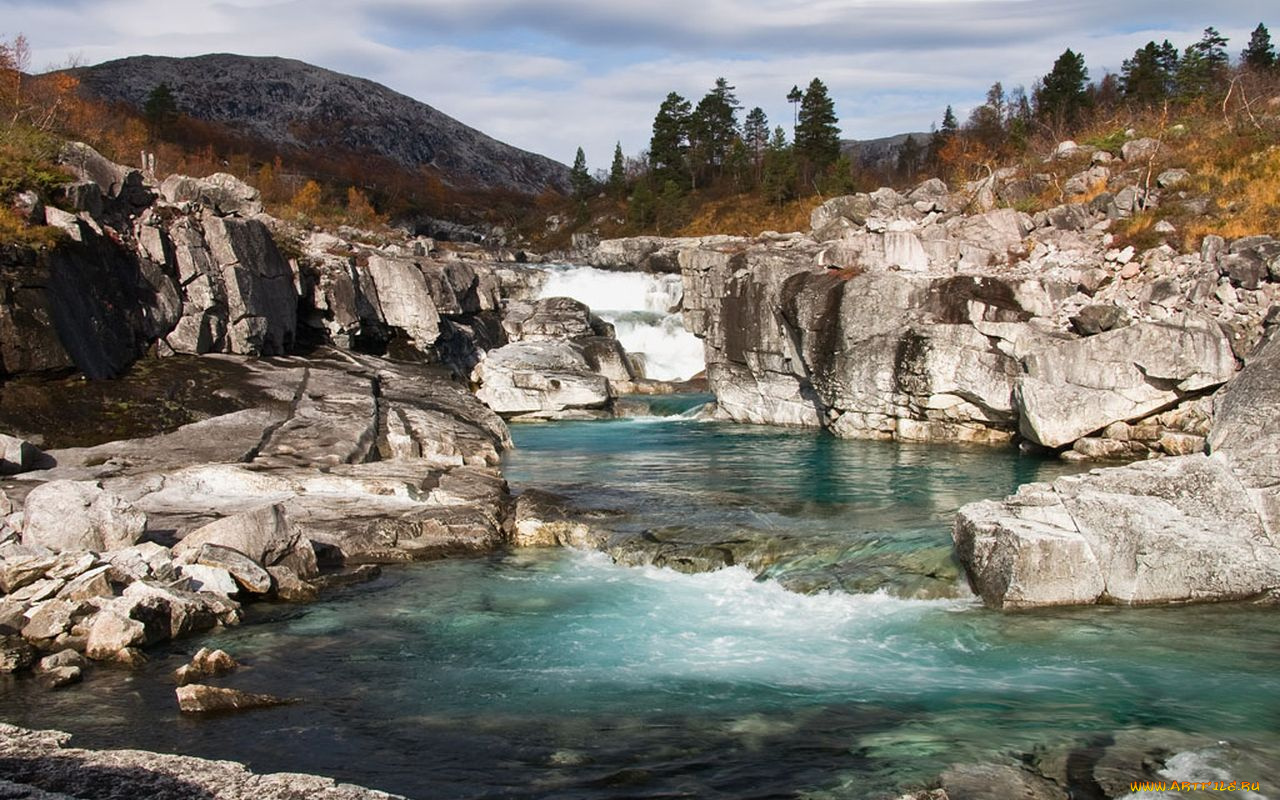 mjolfjell, norway, природа, реки, озера