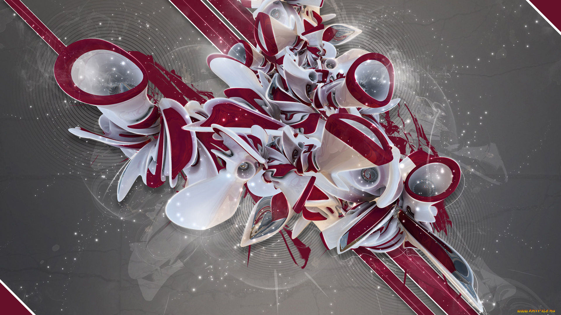 3д, графика, abstract, абстракции