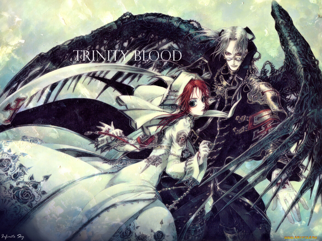 trinity, blood, аниме