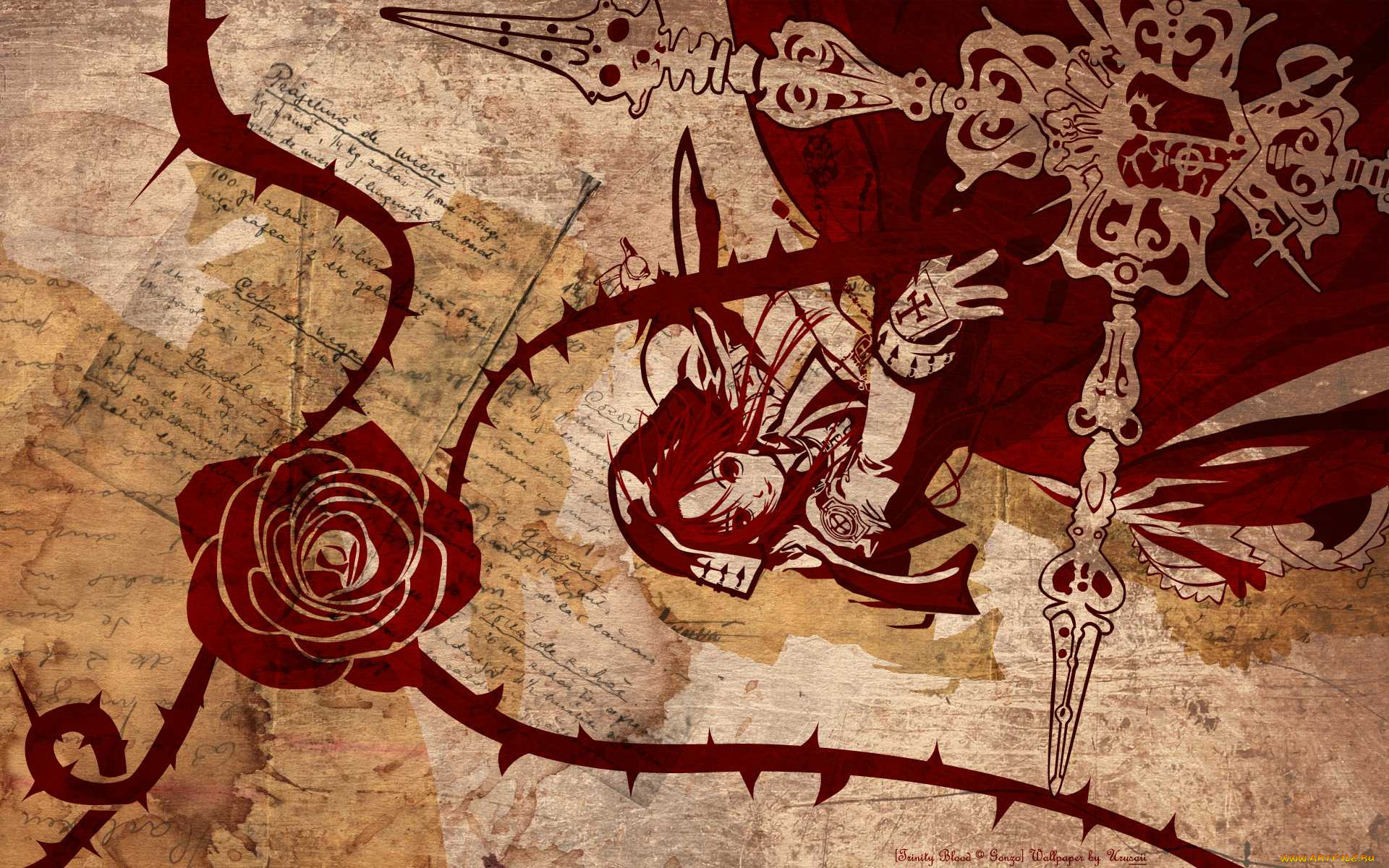 trinity, blood, аниме