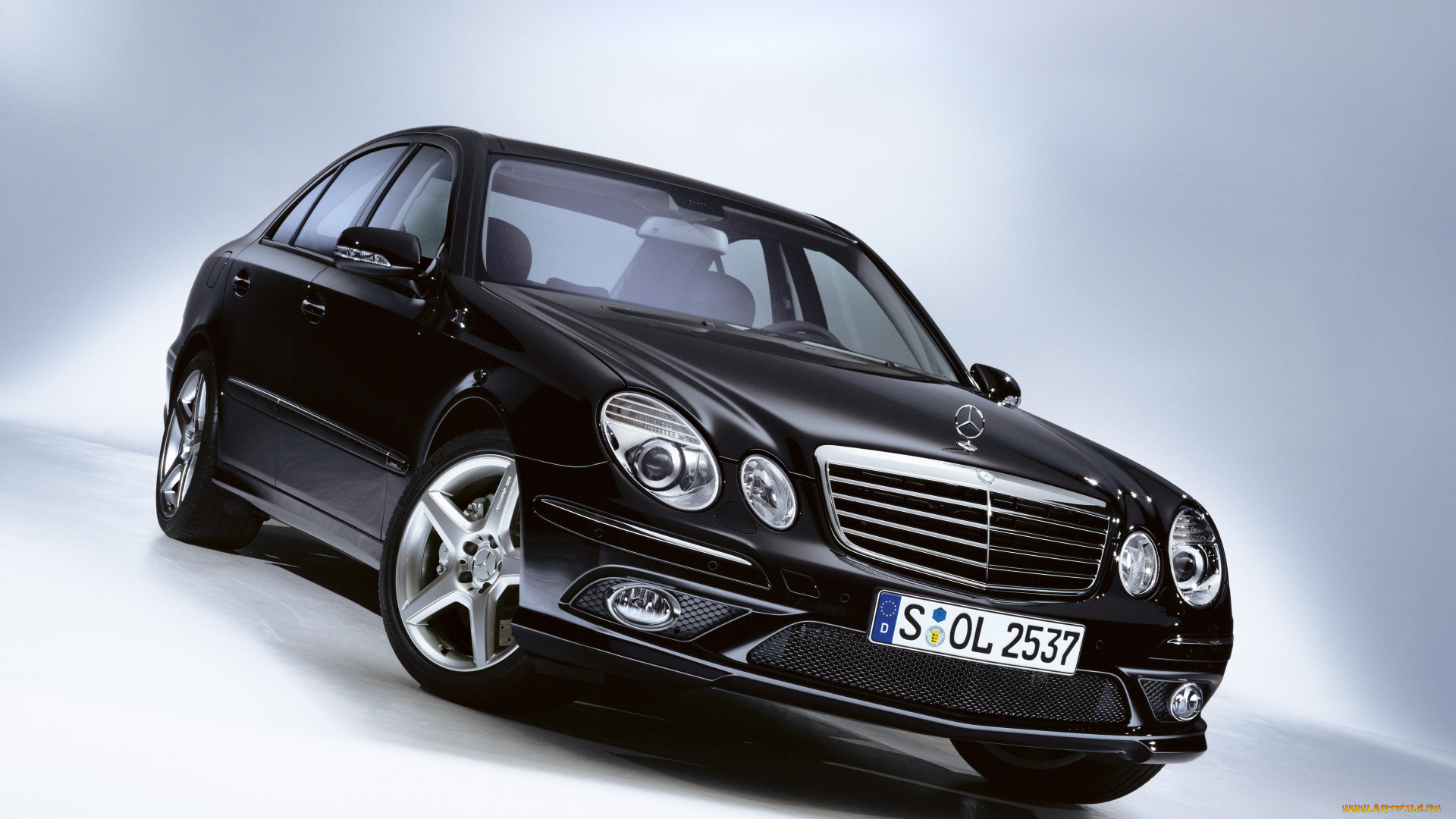 автомобили, mercedes, benz, mercedes-benz, e-класс, w211, мерседес, черный, белый, фон