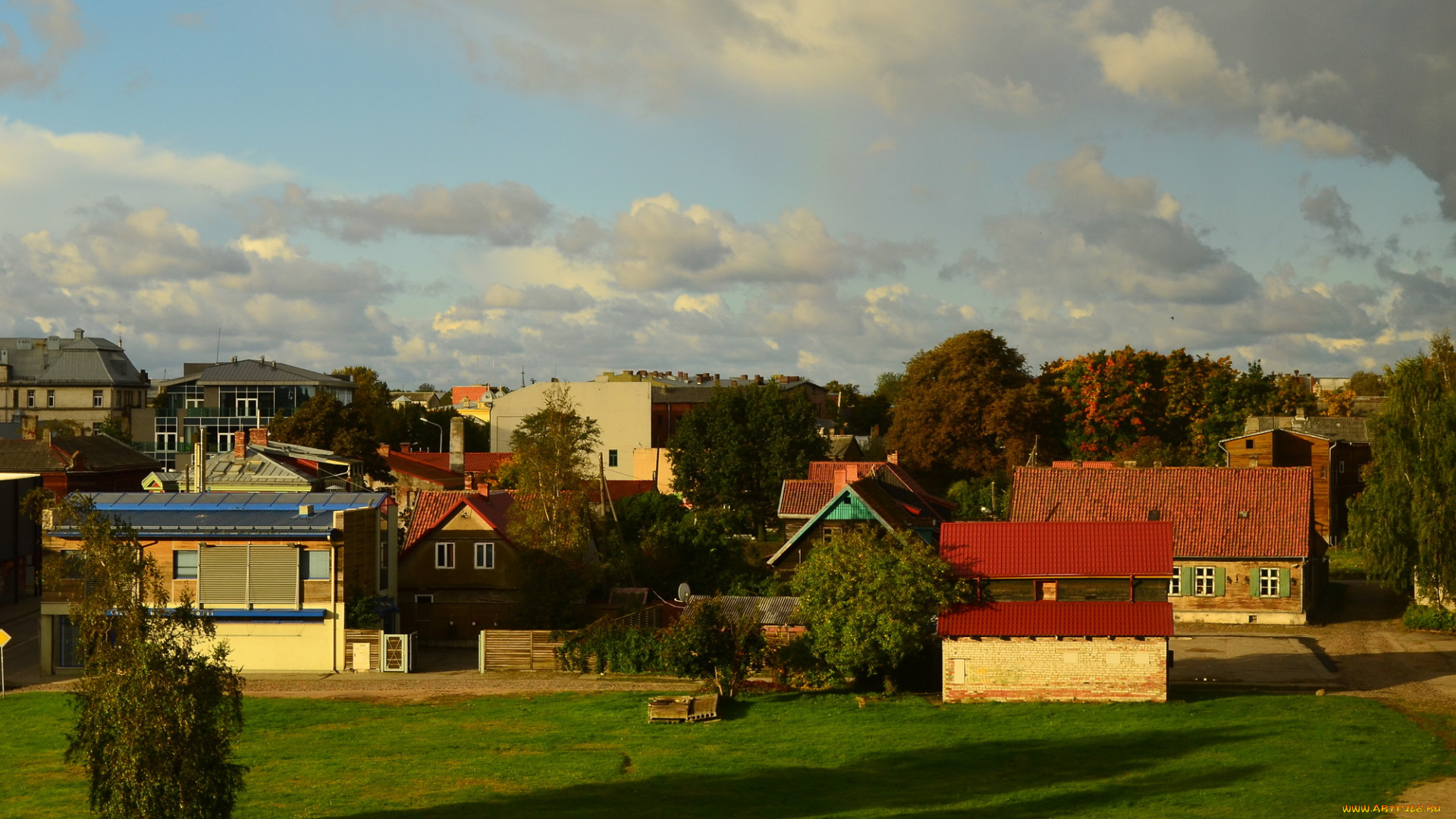 латвия, лиепая, города, пейзажи, улицы, дома