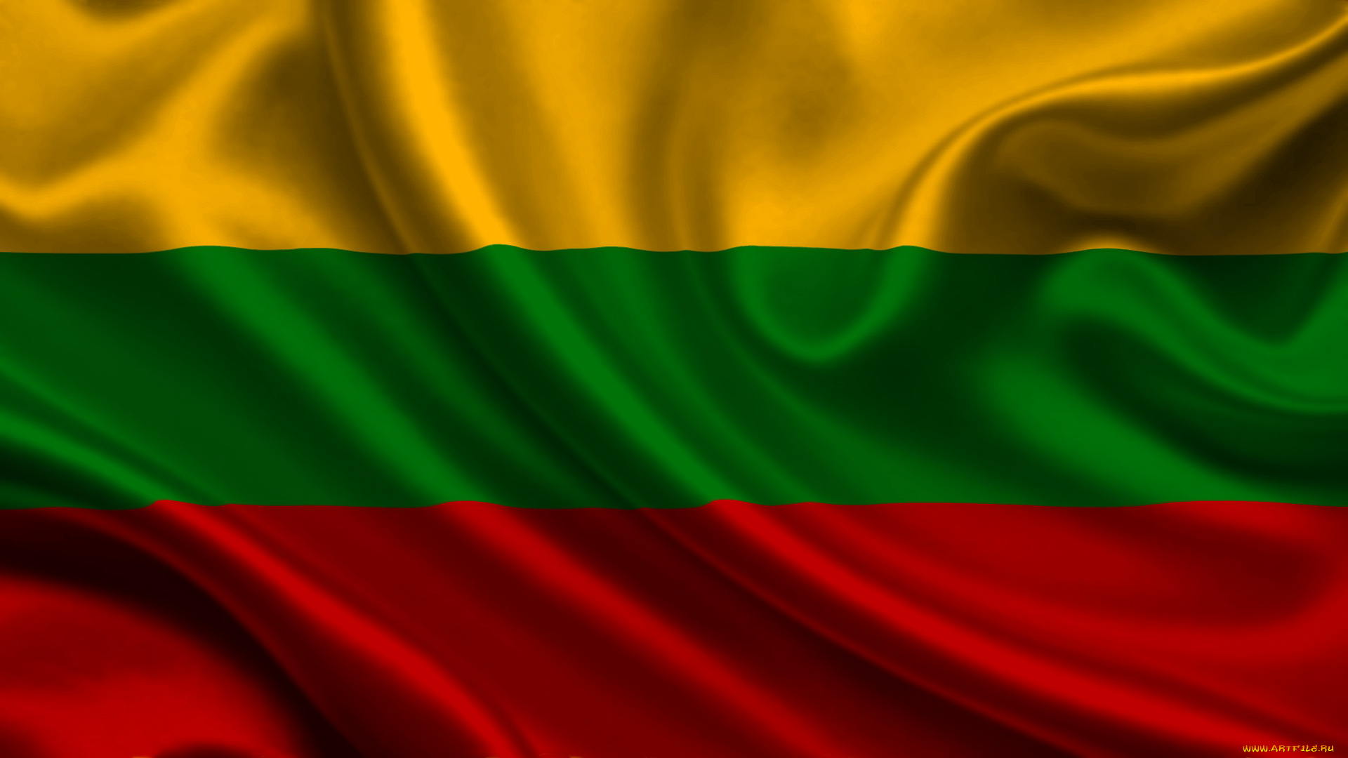 разное, флаги, гербы, литва, flag, satin, lithuania
