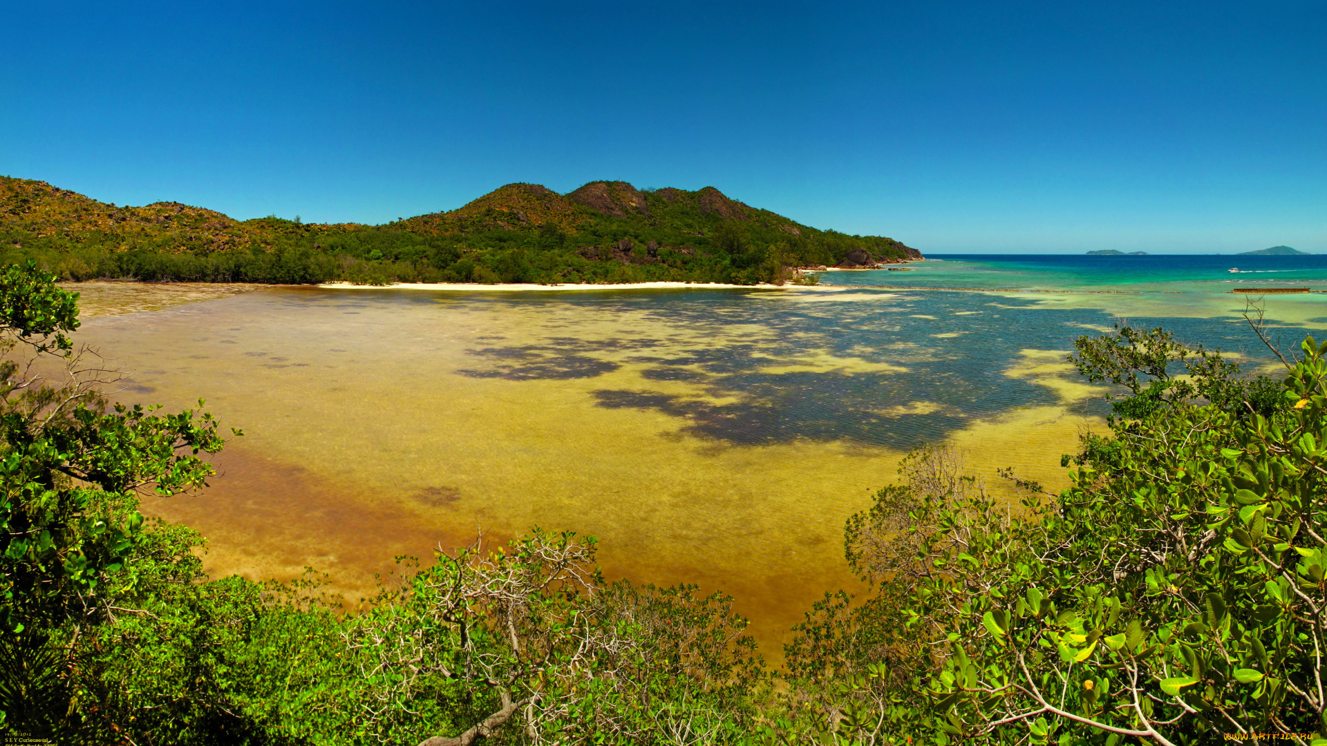 сейшелы, baie, sainte, anne, природа, побережье, тропики, берег, море