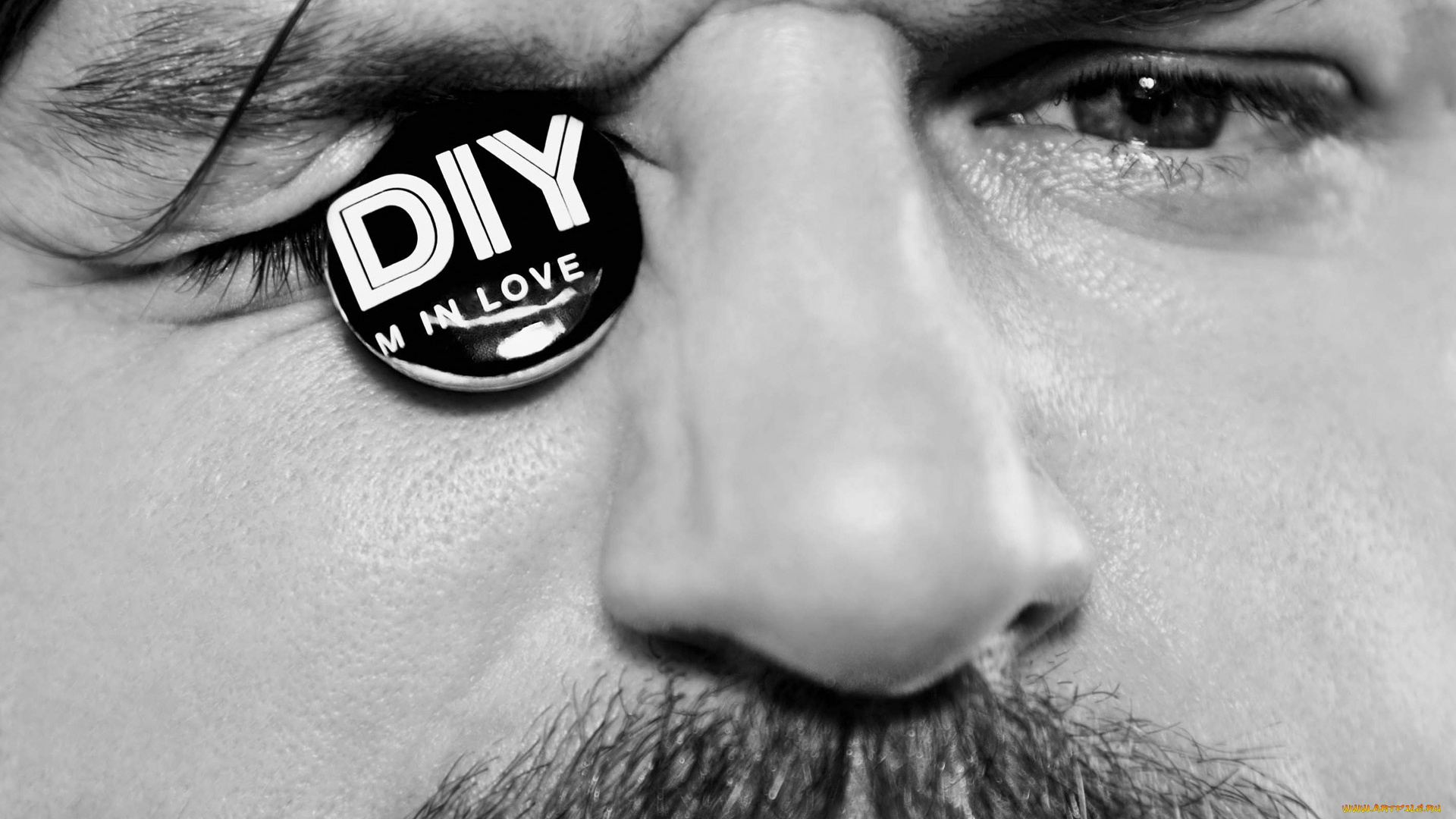 solomun, музыка, другое, глаз, лицо, усы, значок