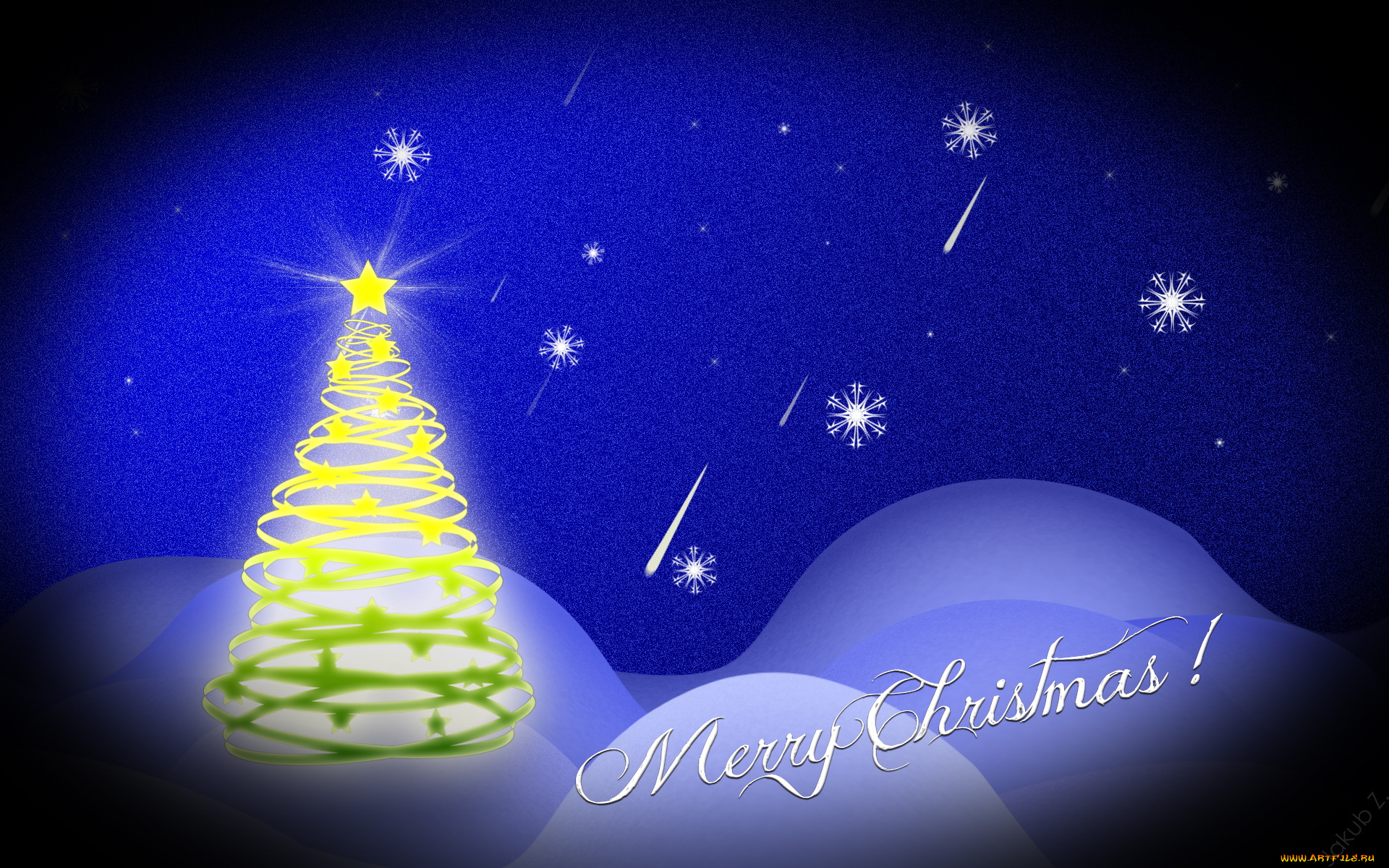 праздничные, векторная, графика, новый, год, снег, снежинки