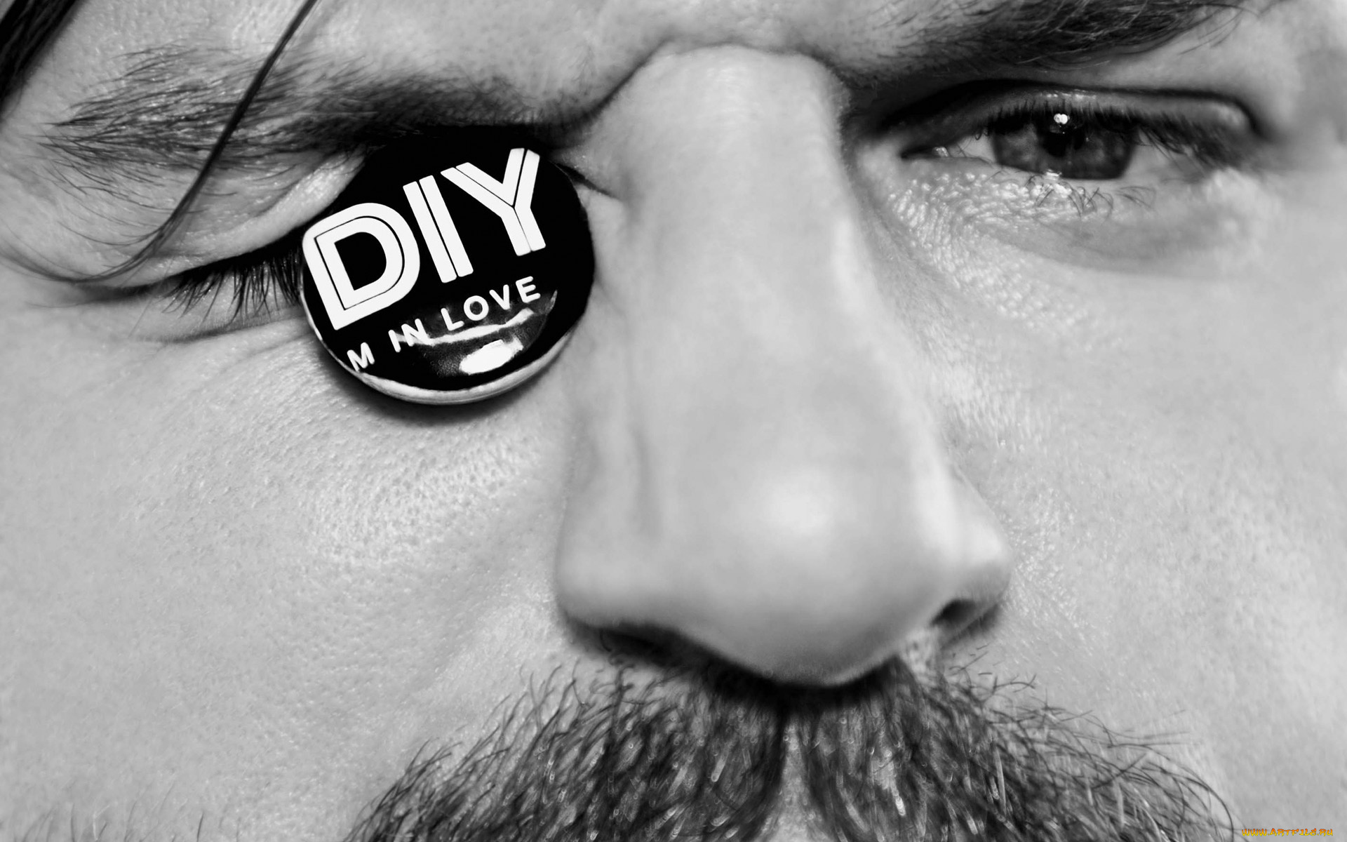 solomun, музыка, другое, глаз, лицо, усы, значок