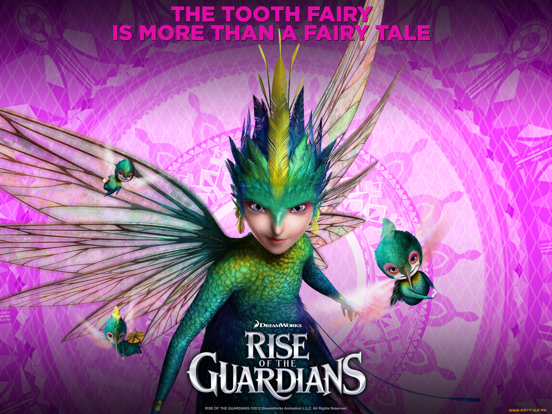 the, tooth, fairy, мультфильмы, rise, of, guardians, фея, крылья, перья