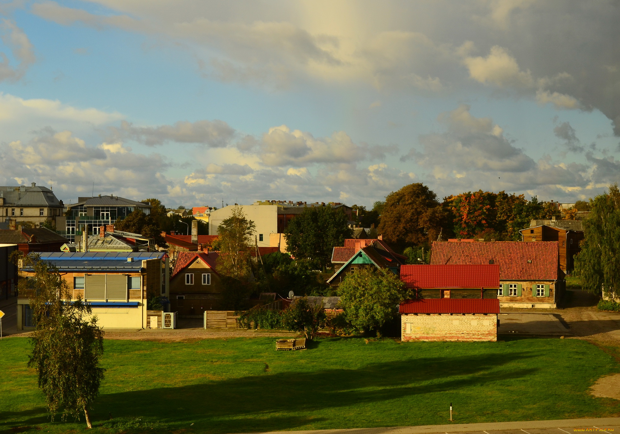 латвия, лиепая, города, пейзажи, улицы, дома