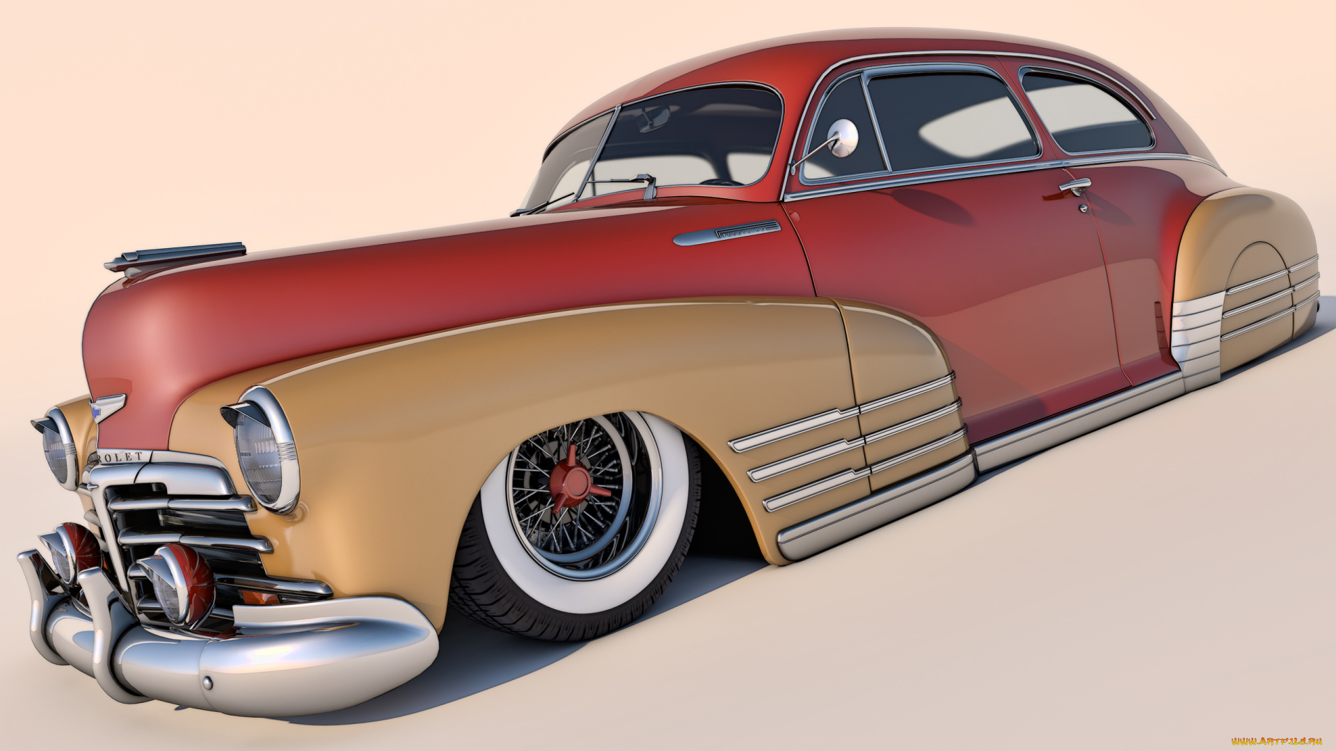 автомобили, 3д, 1948, chevrolet, fleetline