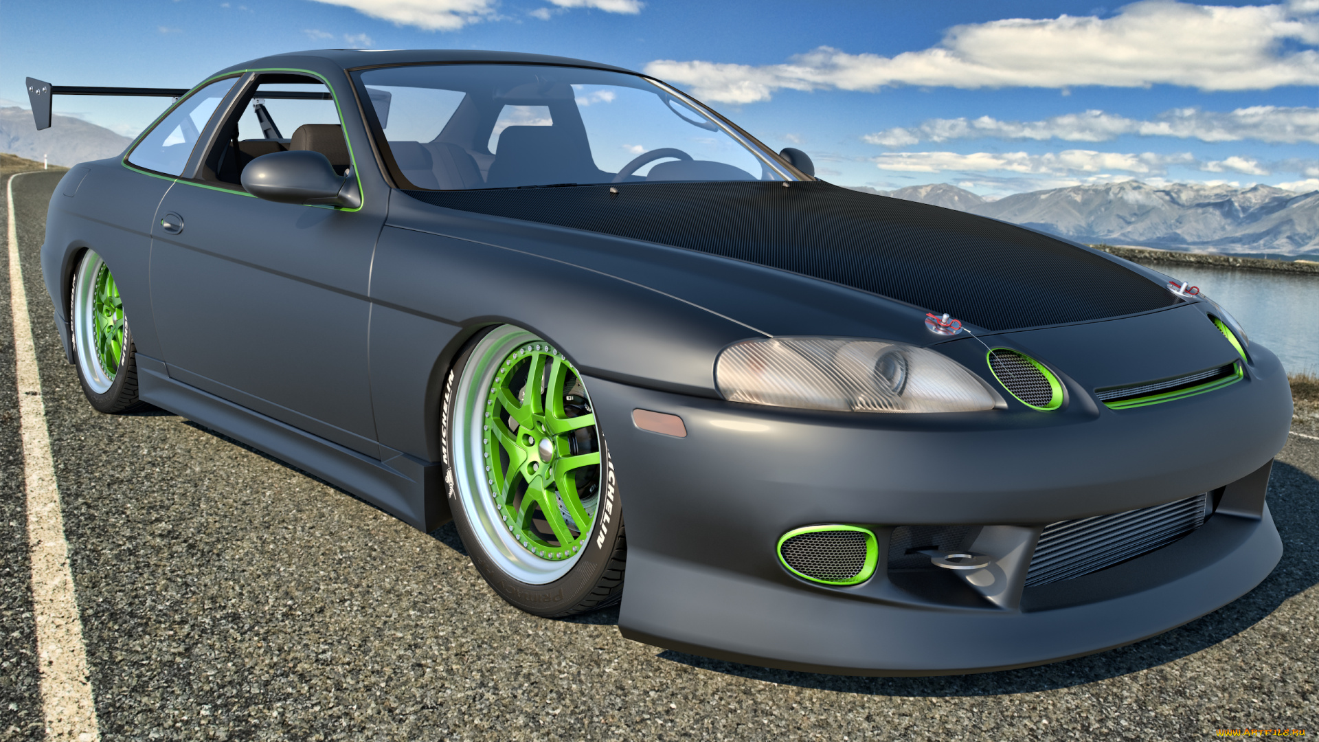 автомобили, 3д, 1997, sc300, lexus