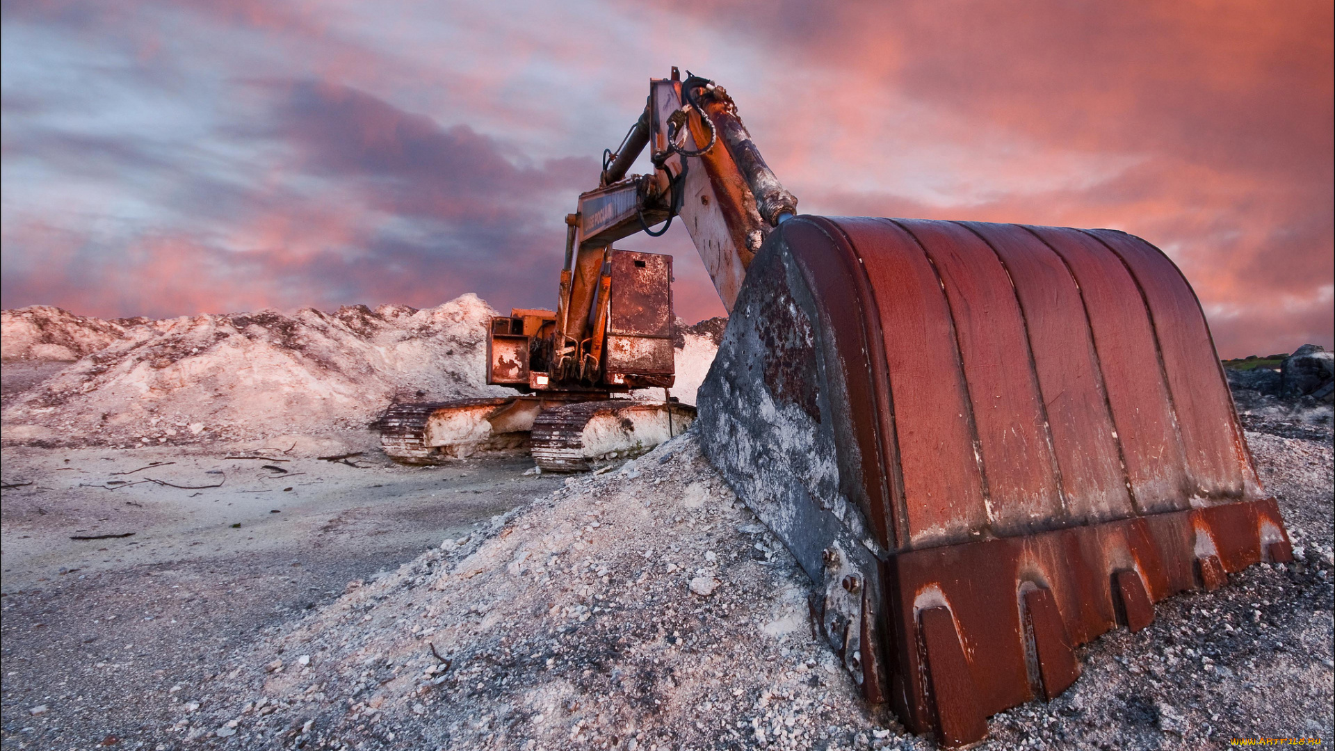 техника, экскаваторы, экскаватор, карьер, ковш