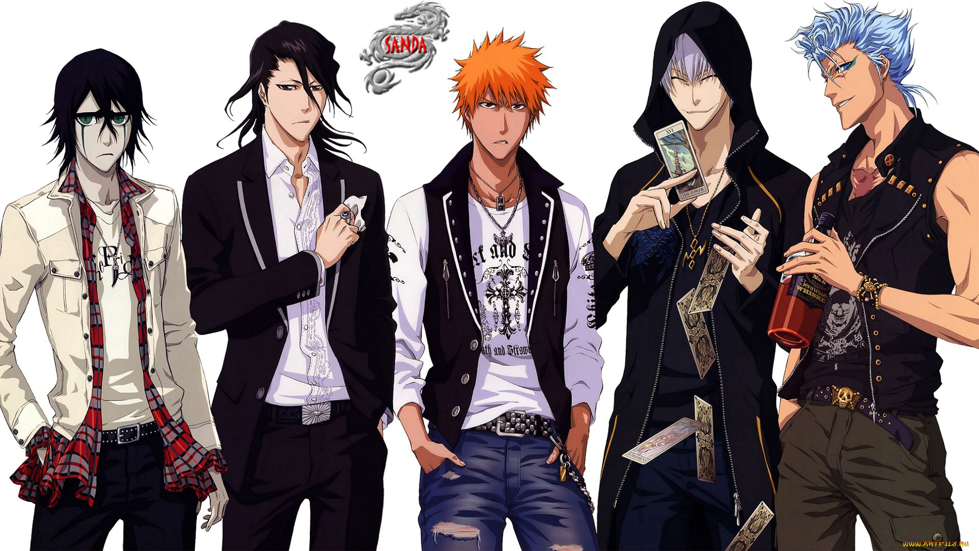 аниме, bleach, парнишки, блич