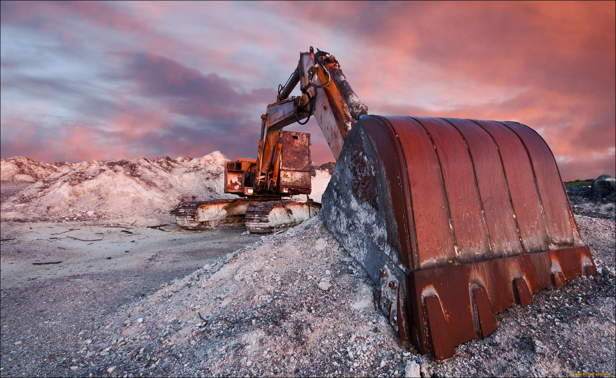 техника, экскаваторы, экскаватор, карьер, ковш