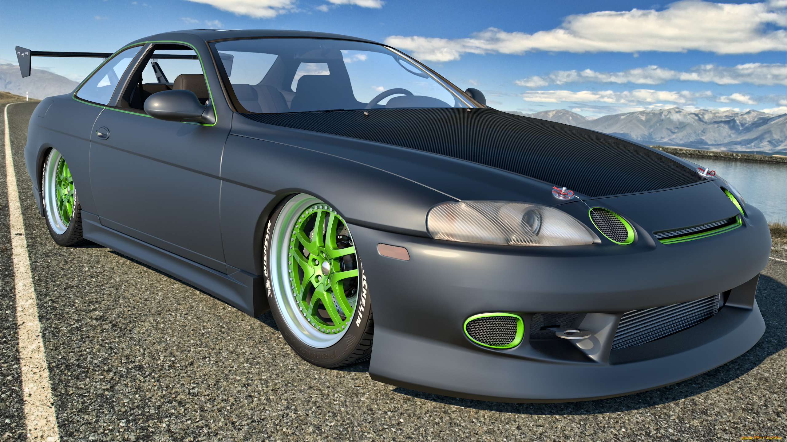 автомобили, 3д, 1997, sc300, lexus