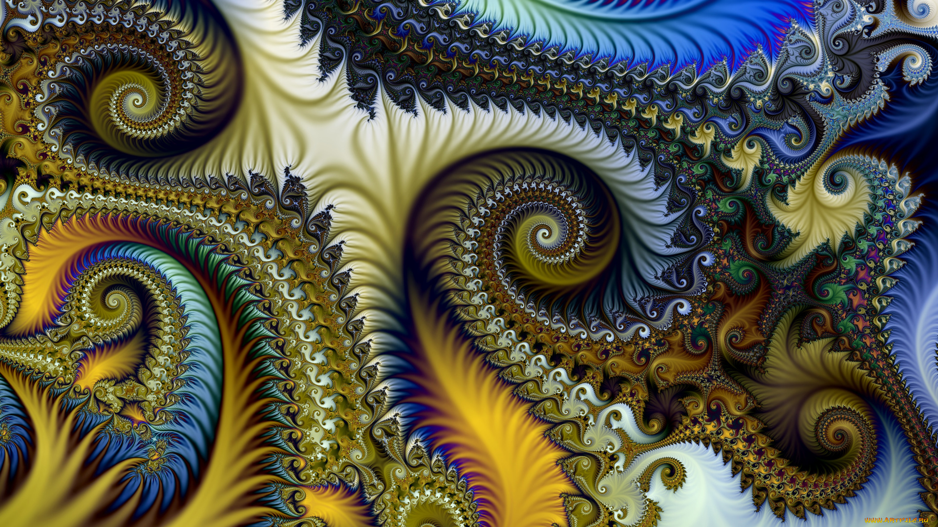 3д, графика, фракталы, , fractal, цвета, фон, узор