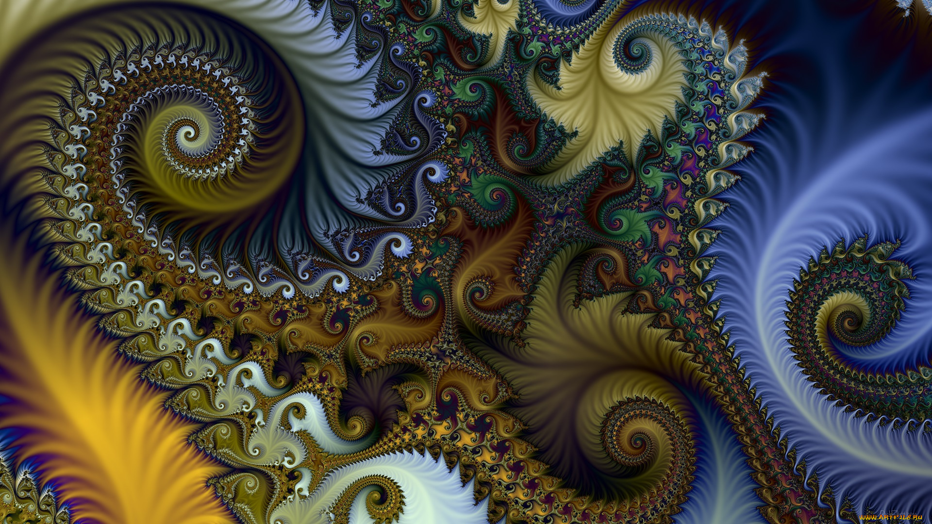 3д, графика, фракталы, , fractal, цвета, фон, узор
