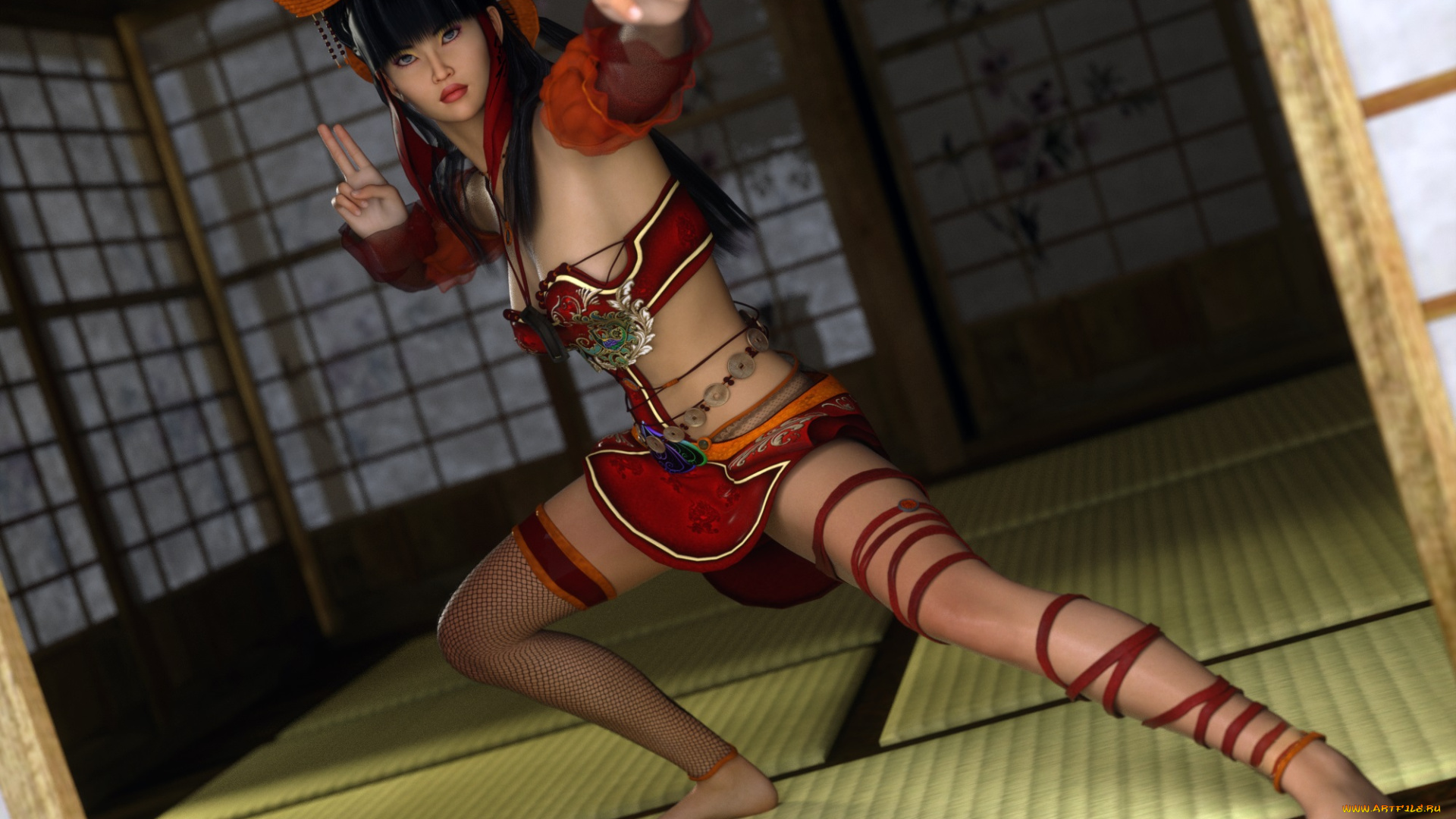 3д, графика, люди, , people, девушка, взгляд, фон, поза