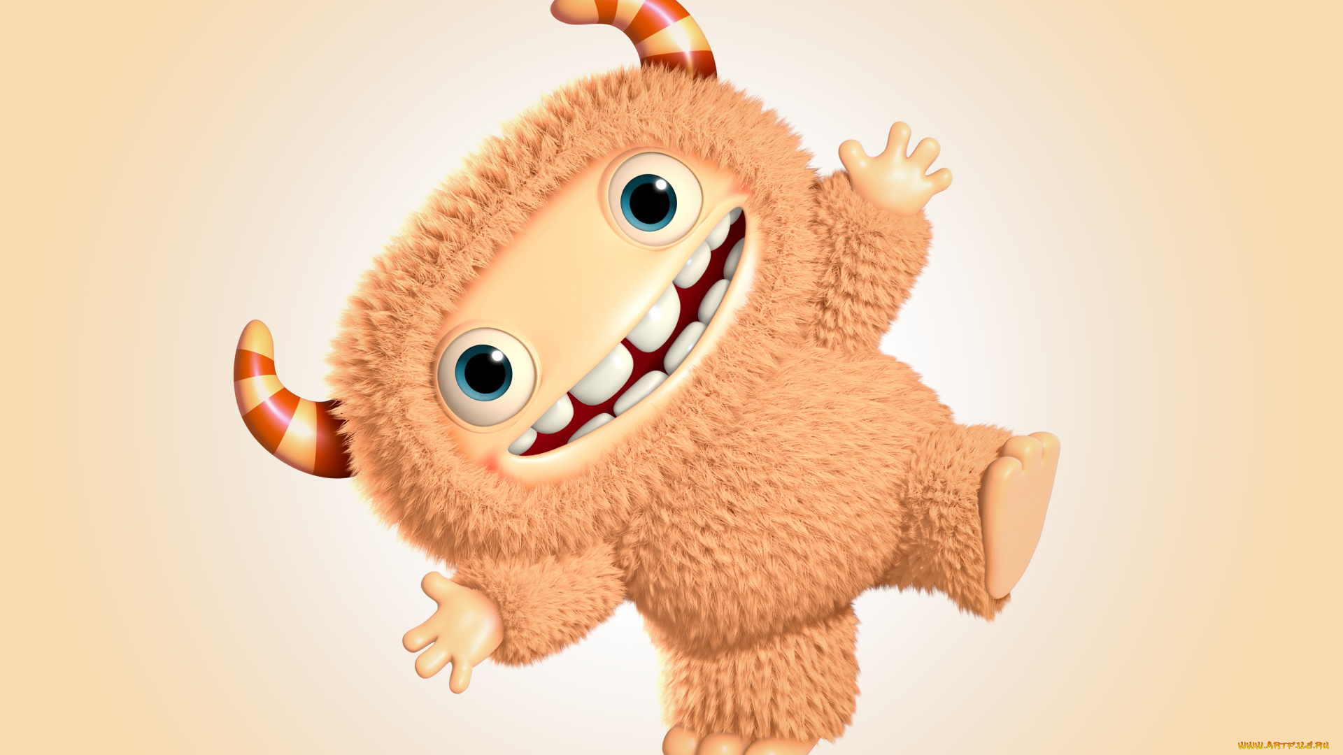 3д, графика, юмор, , humor, персонаж, монстр, smile, cute, cartoon, monster, funny