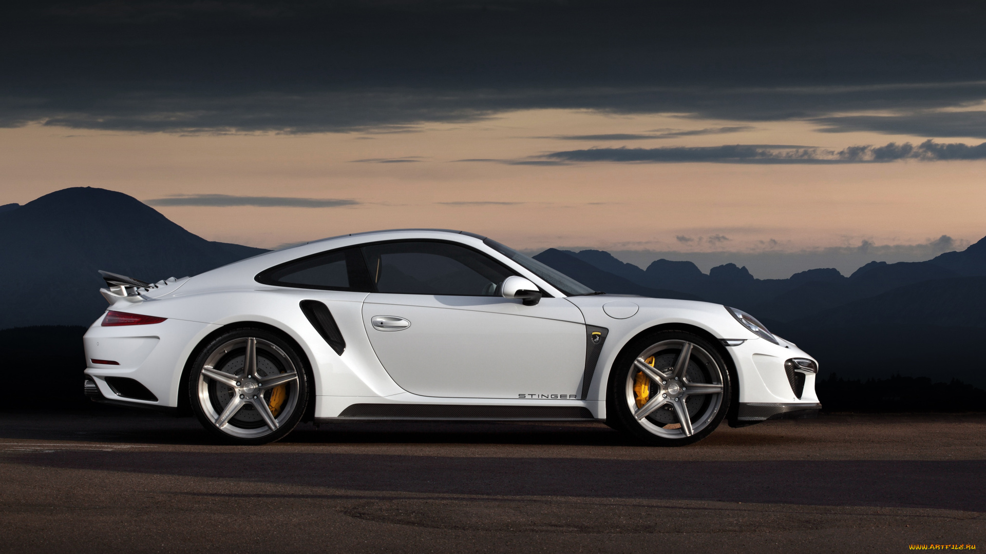 автомобили, porsche, светлый, 2014г, turbo, stinger, gtr, 991, 911, topcar