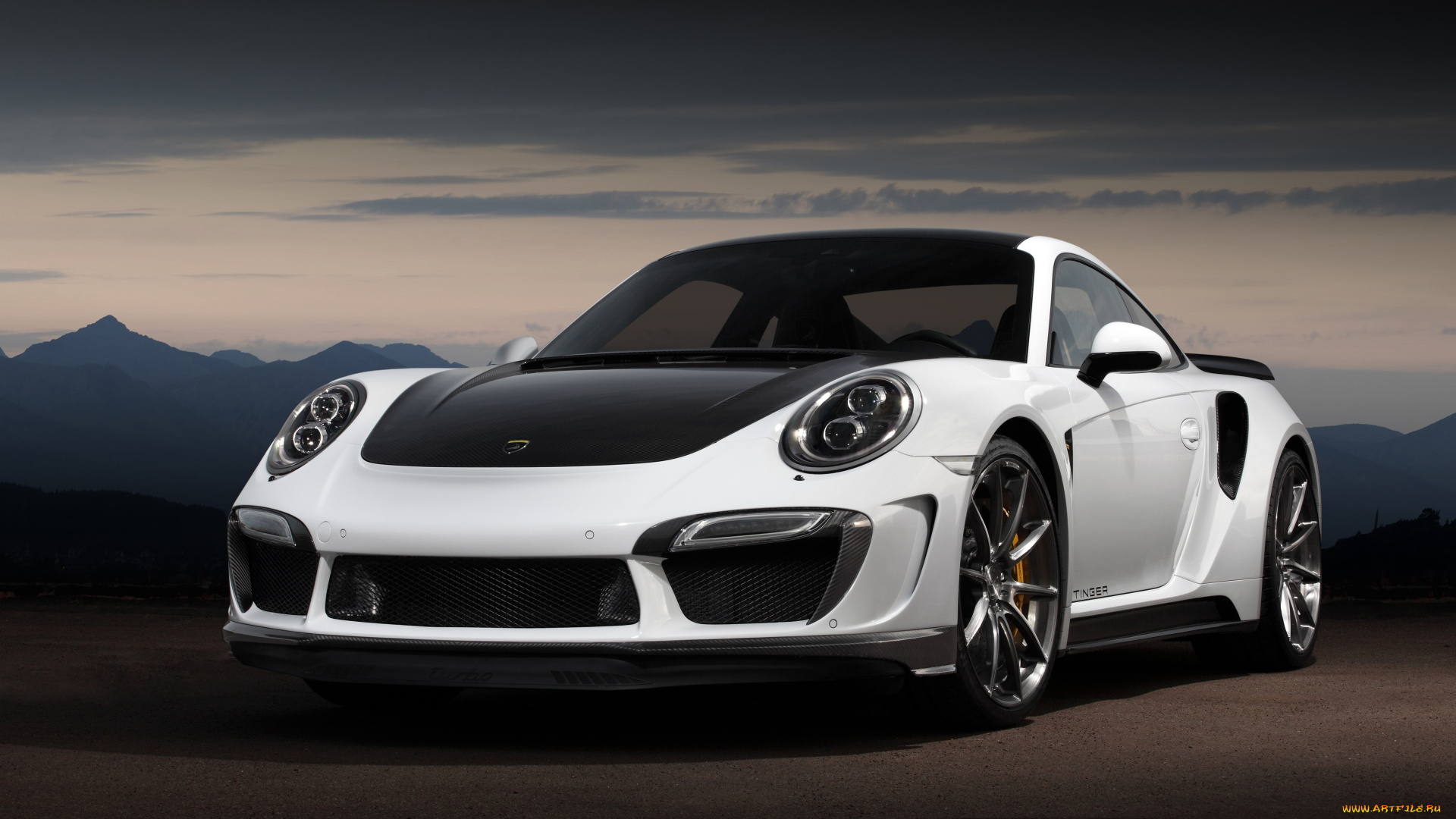 автомобили, porsche, topcar, stinger, turbo, 911, светлый, 2014г, 991, gtr