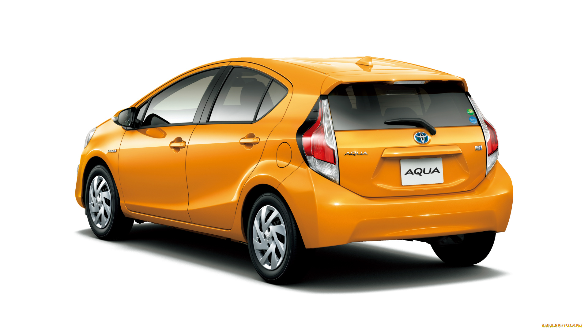 автомобили, toyota, aqua, желтый, 2014г