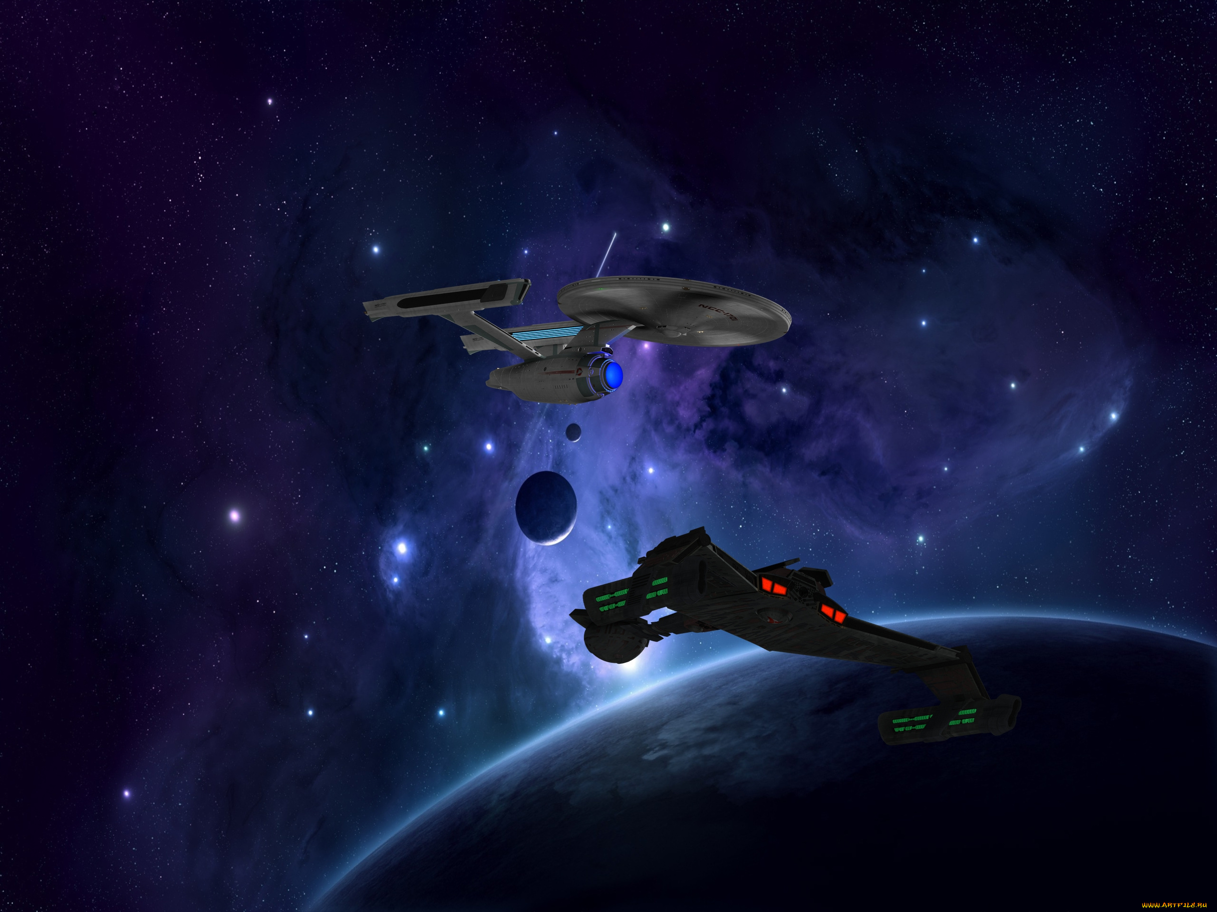 космос, арт, вселенная, звезды, космический, корабль