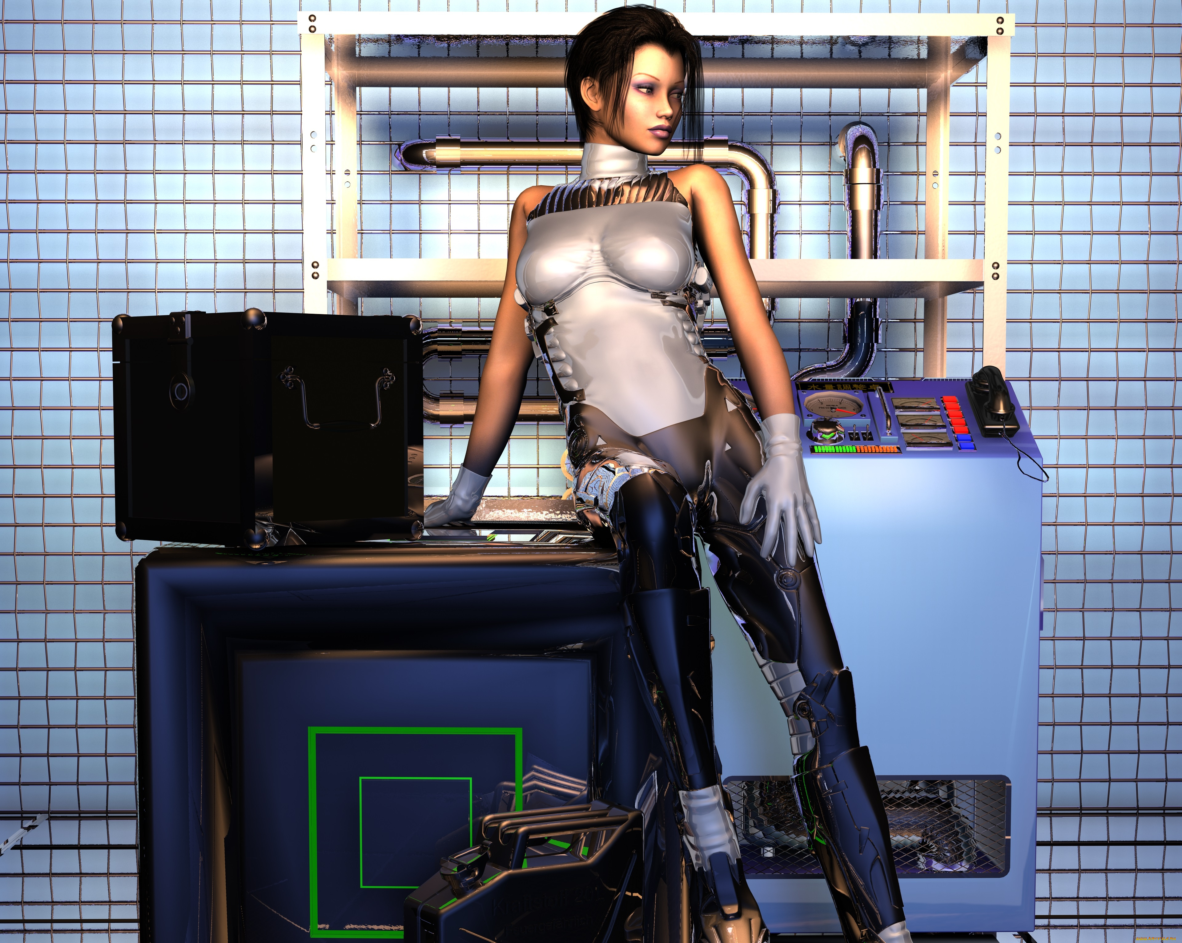 3д, графика, люди, , people, взгляд, фон, девушка