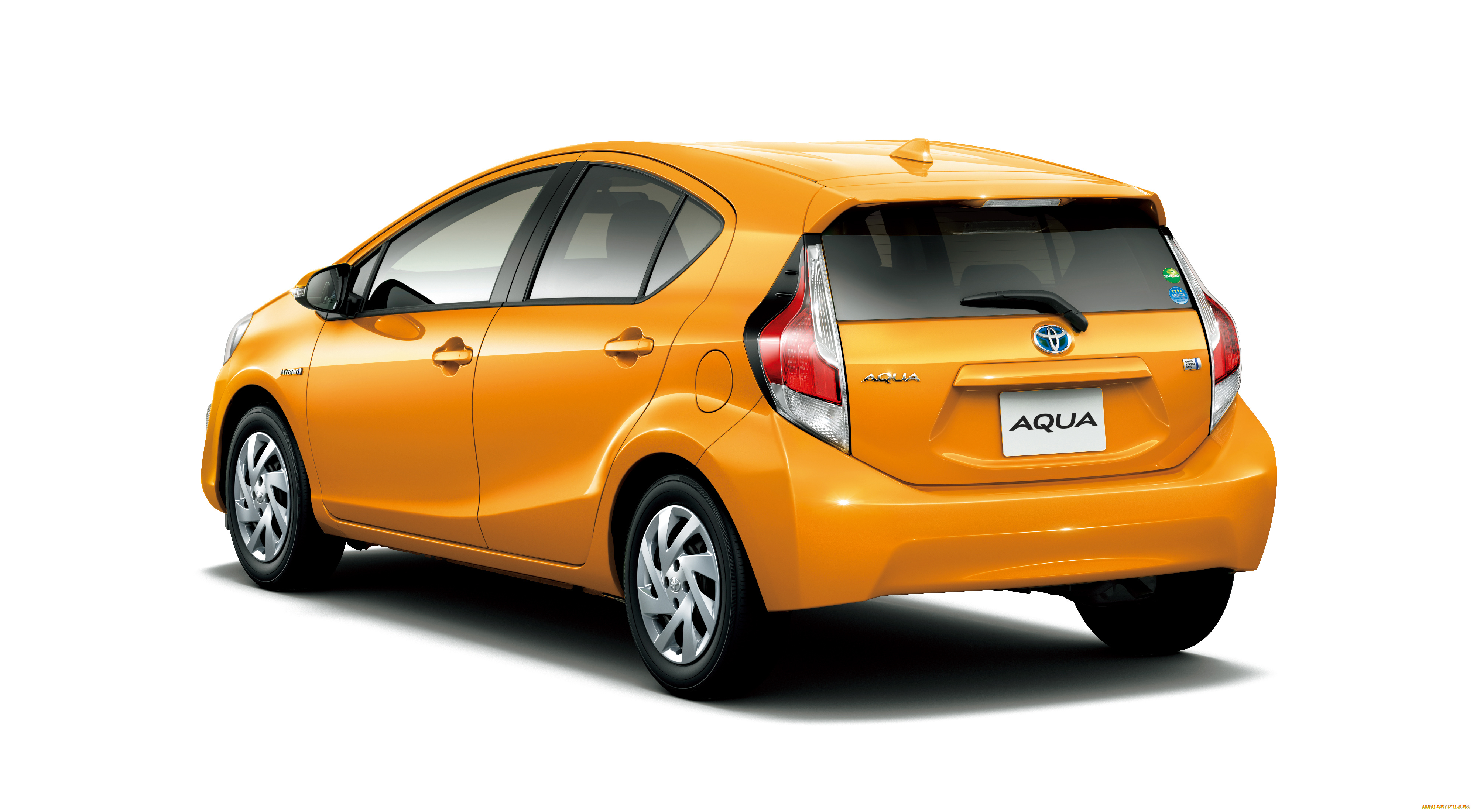 автомобили, toyota, aqua, желтый, 2014г