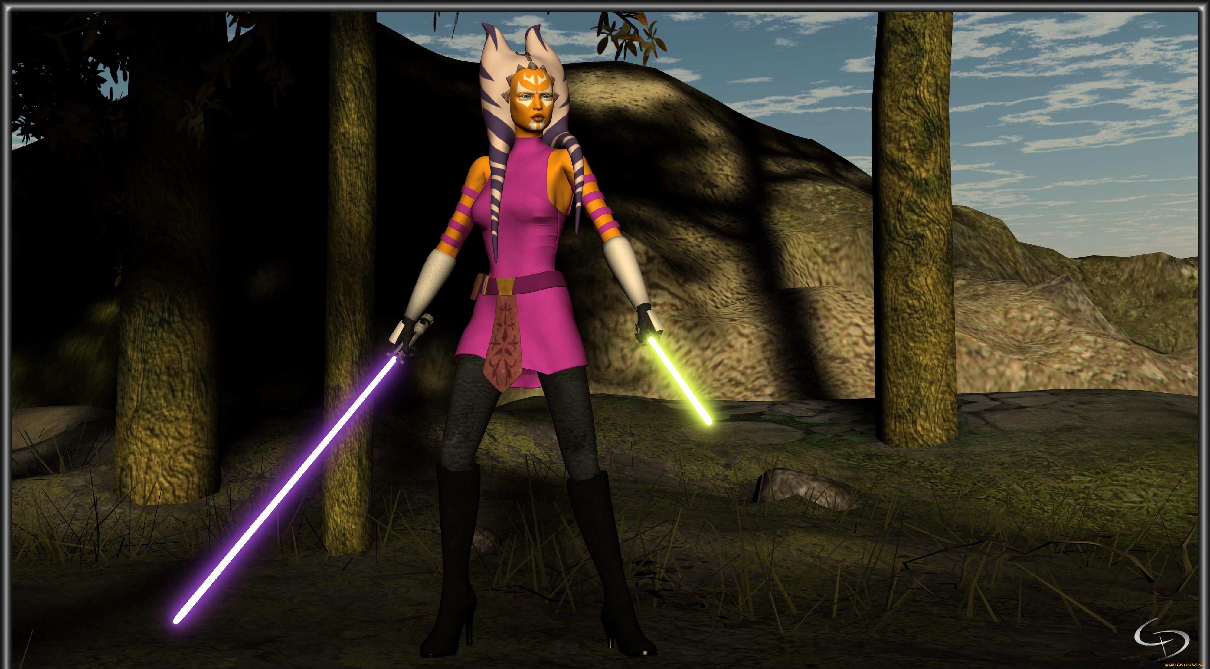 3д, графика, существа, , creatures, природа, оружие, фон, взгляд, халк