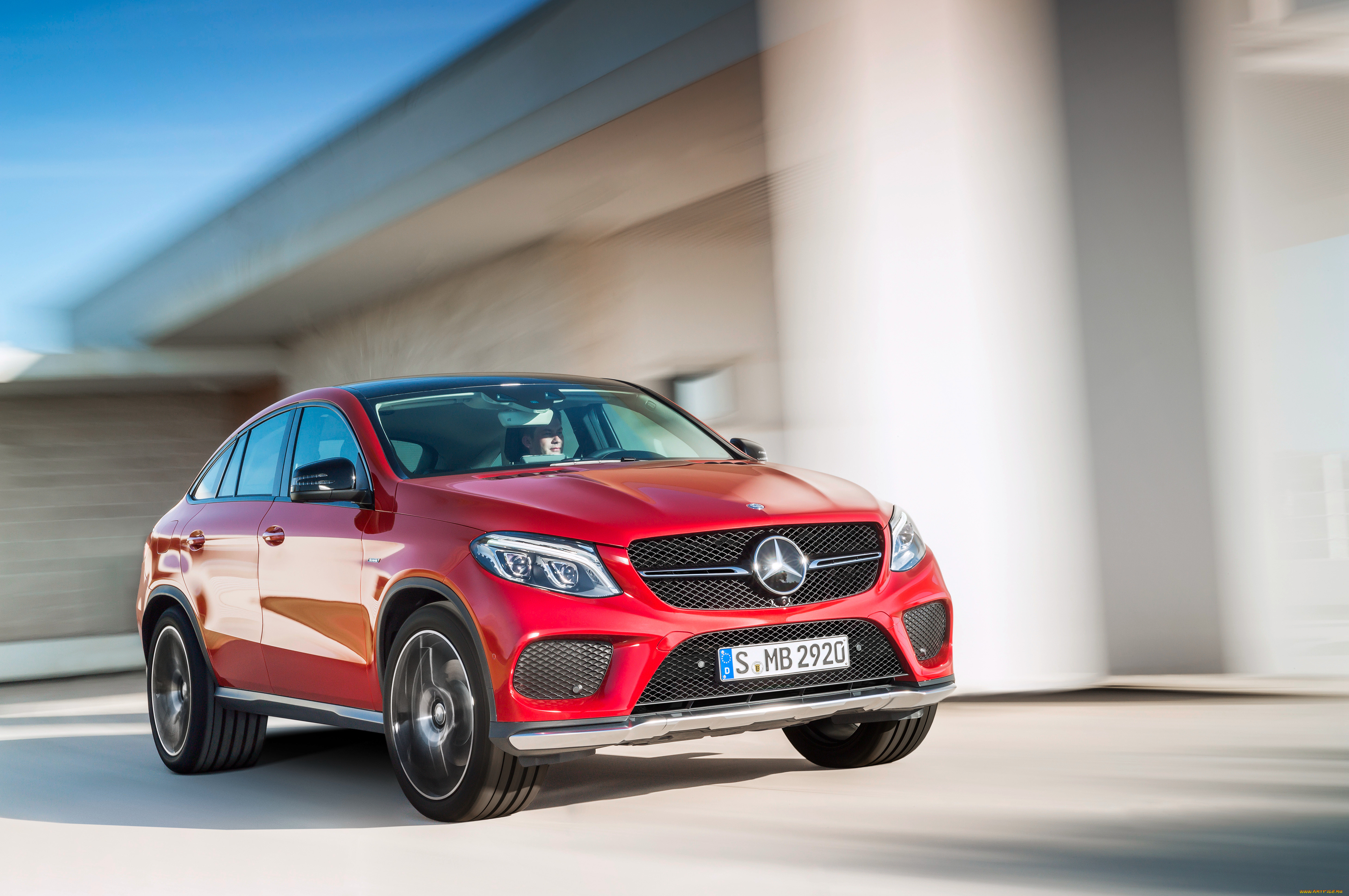 автомобили, mercedes-benz, c292, coupе, 4matic, 2015г, красный, gle, 450, amg