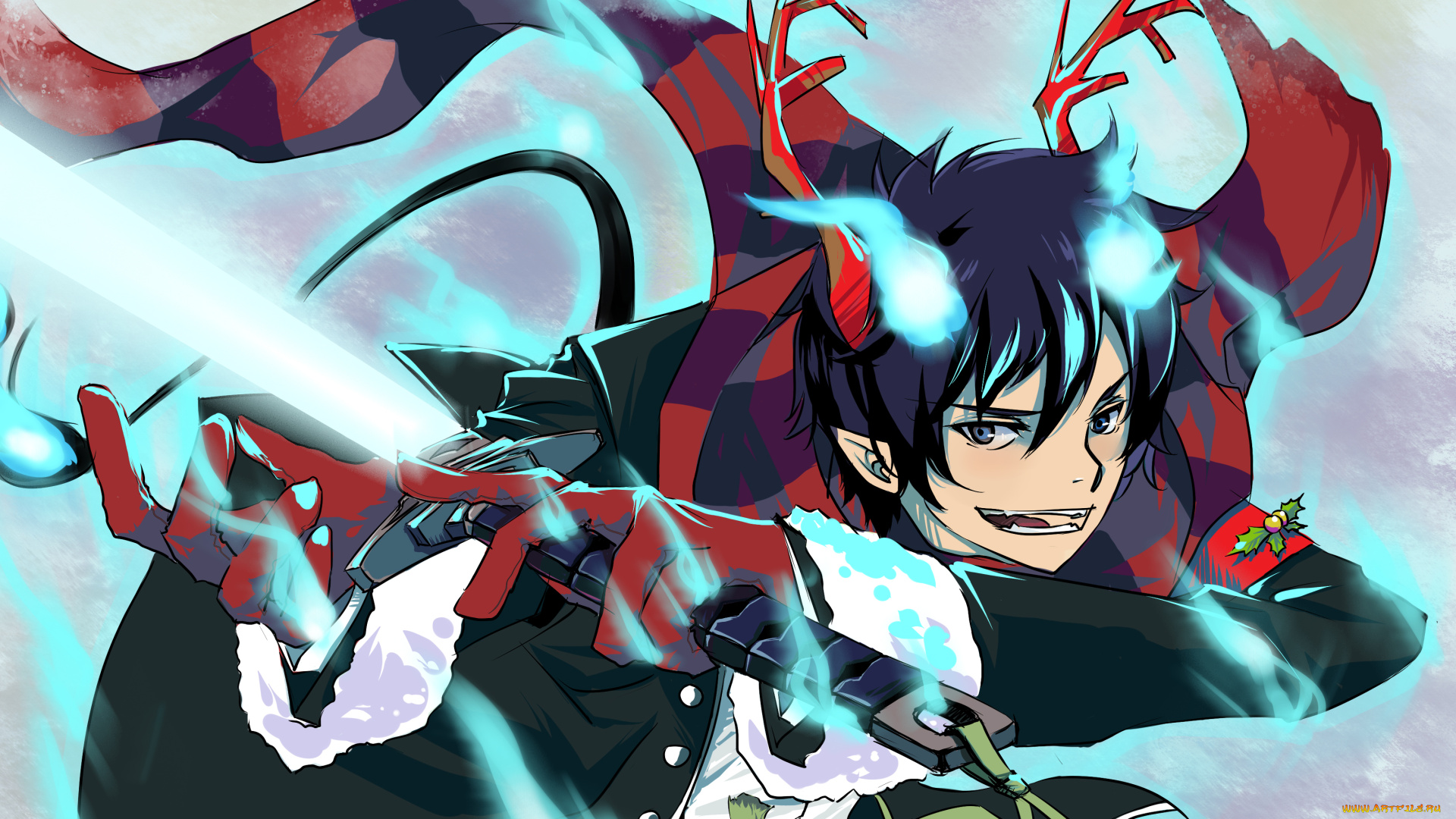 аниме, ao, no, exorcist, синий, экзорцист, арт, братья, юкио, рин