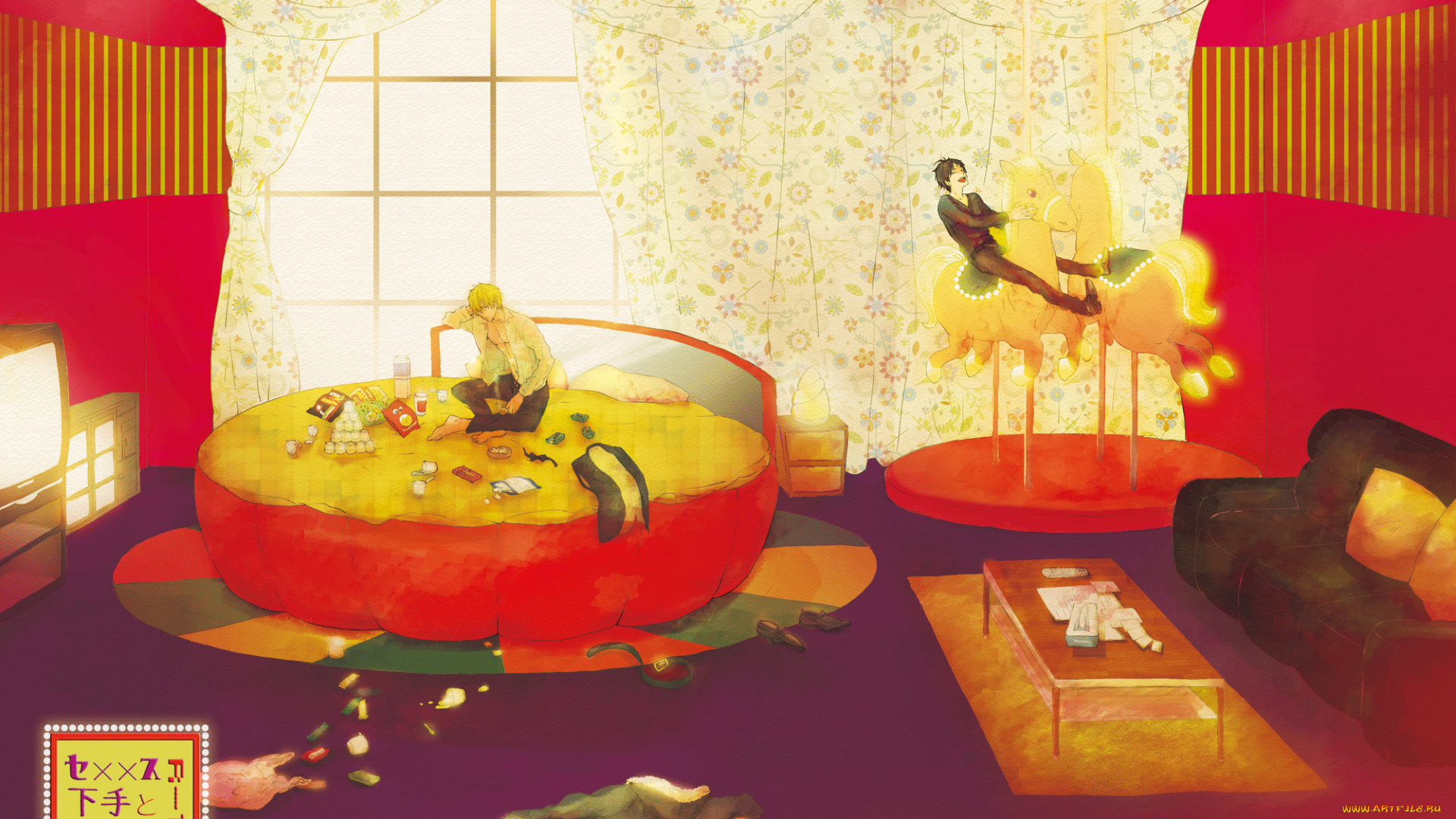 аниме, durarara, изая, орихара, парни, шизуо, хейваджима