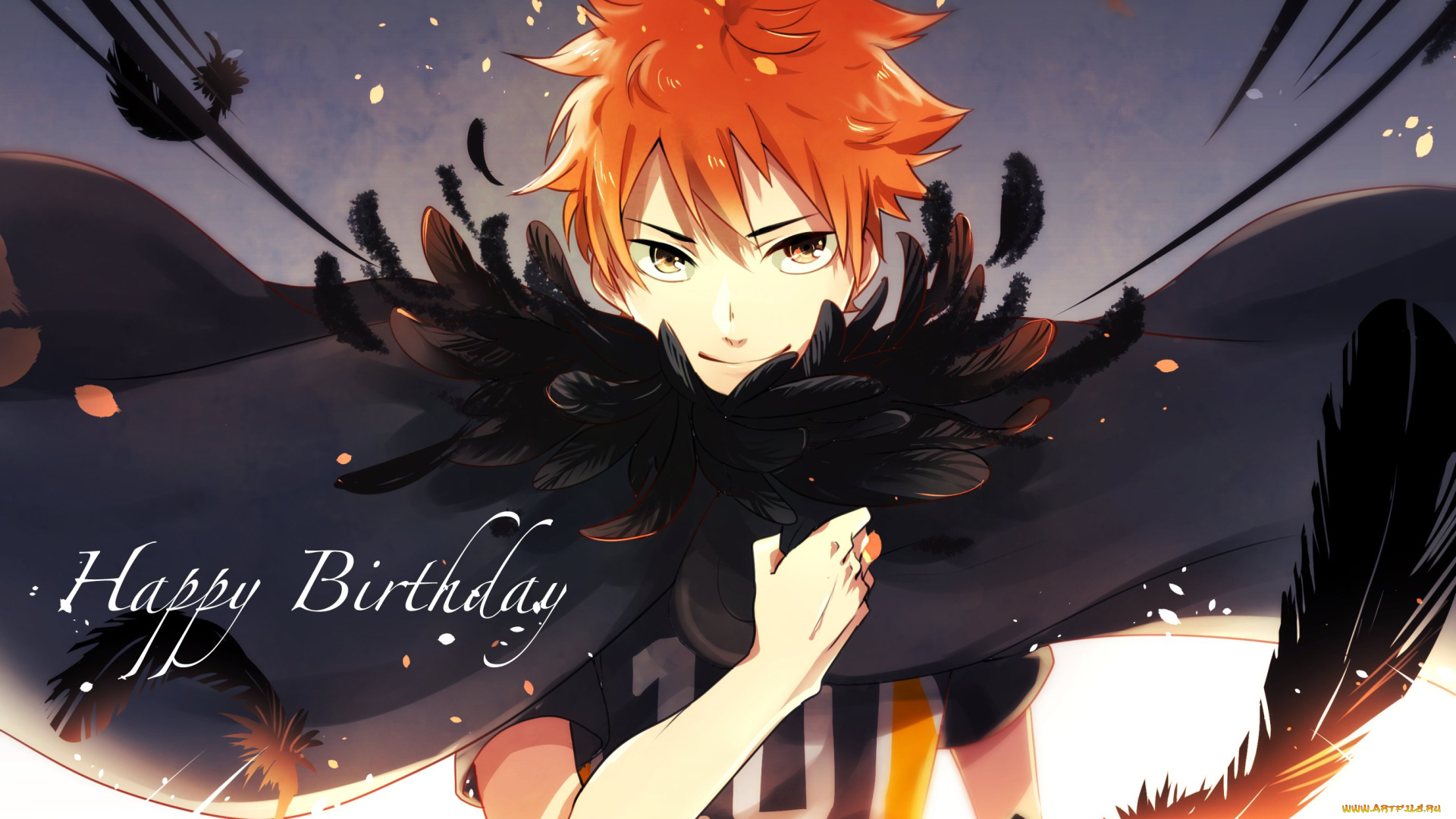 аниме, haikyuu, парень, волейбол, арт