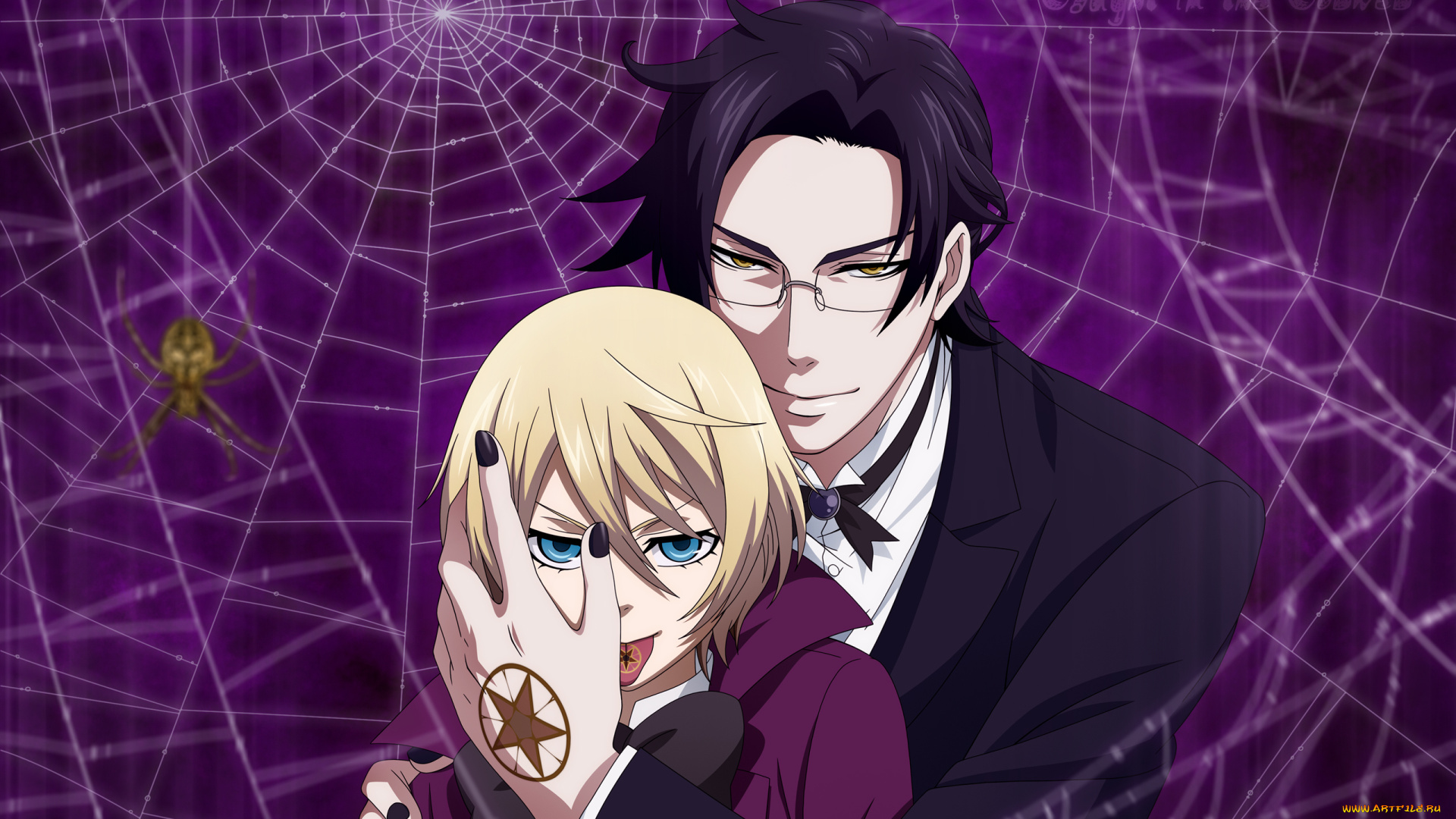 аниме, kuroshitsuji, алоис, клод, тёмный, дворецкий