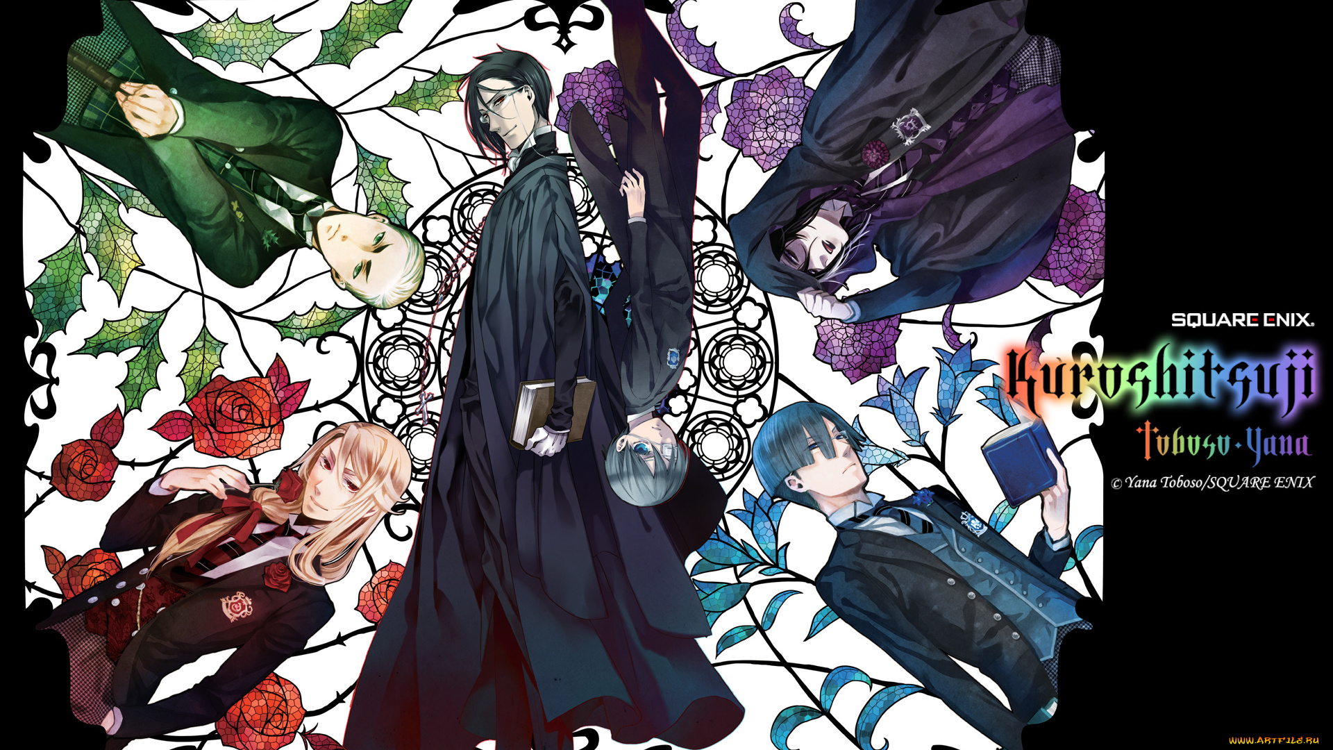 аниме, kuroshitsuji, тёмный, дворецкий