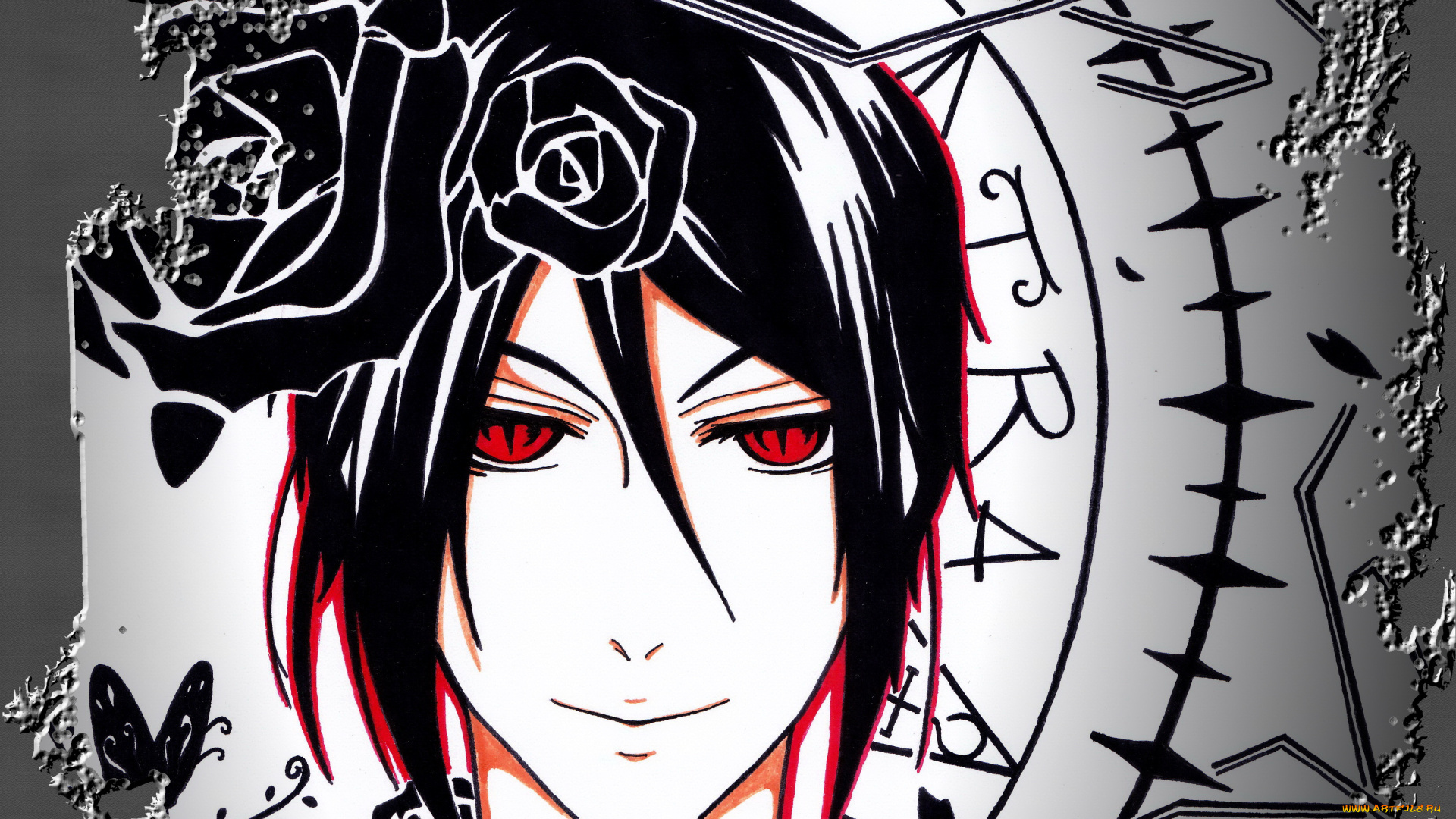 аниме, kuroshitsuji, тёмный, дворецкий, себастьян