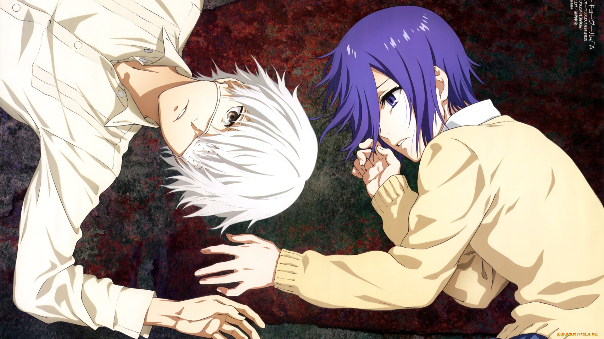 аниме, tokyo, ghoul, токийский, гуль, арт, канеки, тока