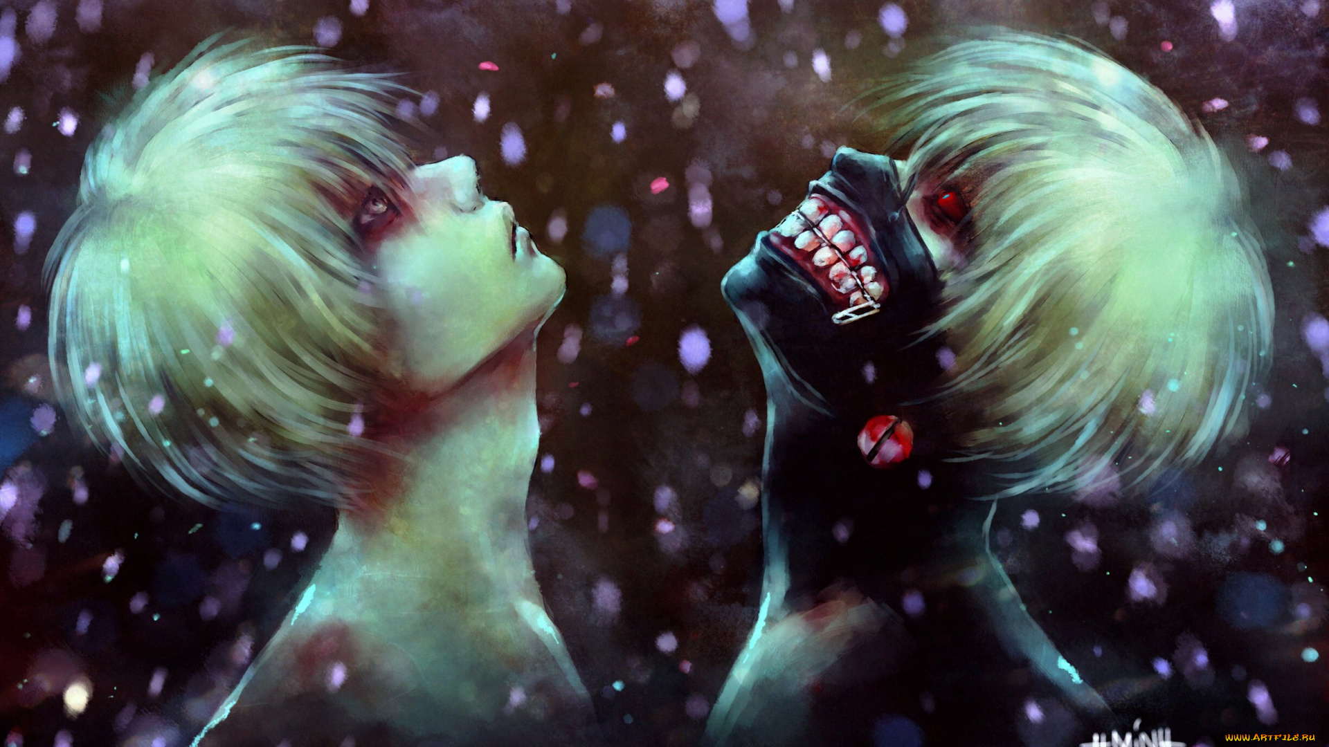 аниме, tokyo, ghoul, токийский, гуль, канеки, кен, арт