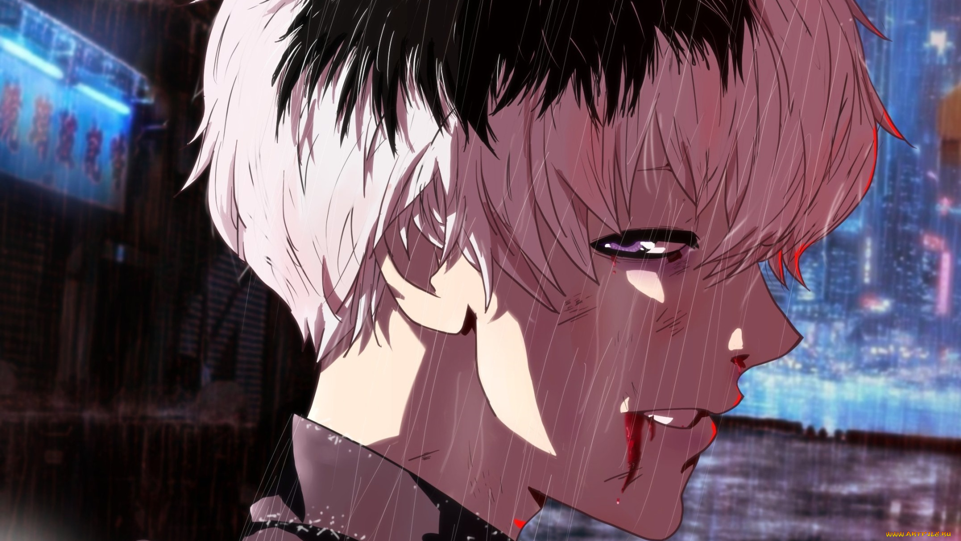 аниме, tokyo, ghoul, токийский, гуль, канеки, кен, арт