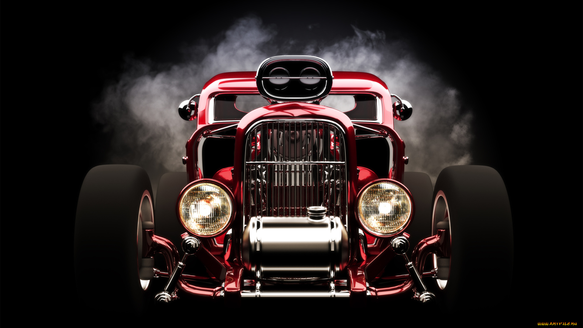 автомобили, 3д, 3d, hotrod