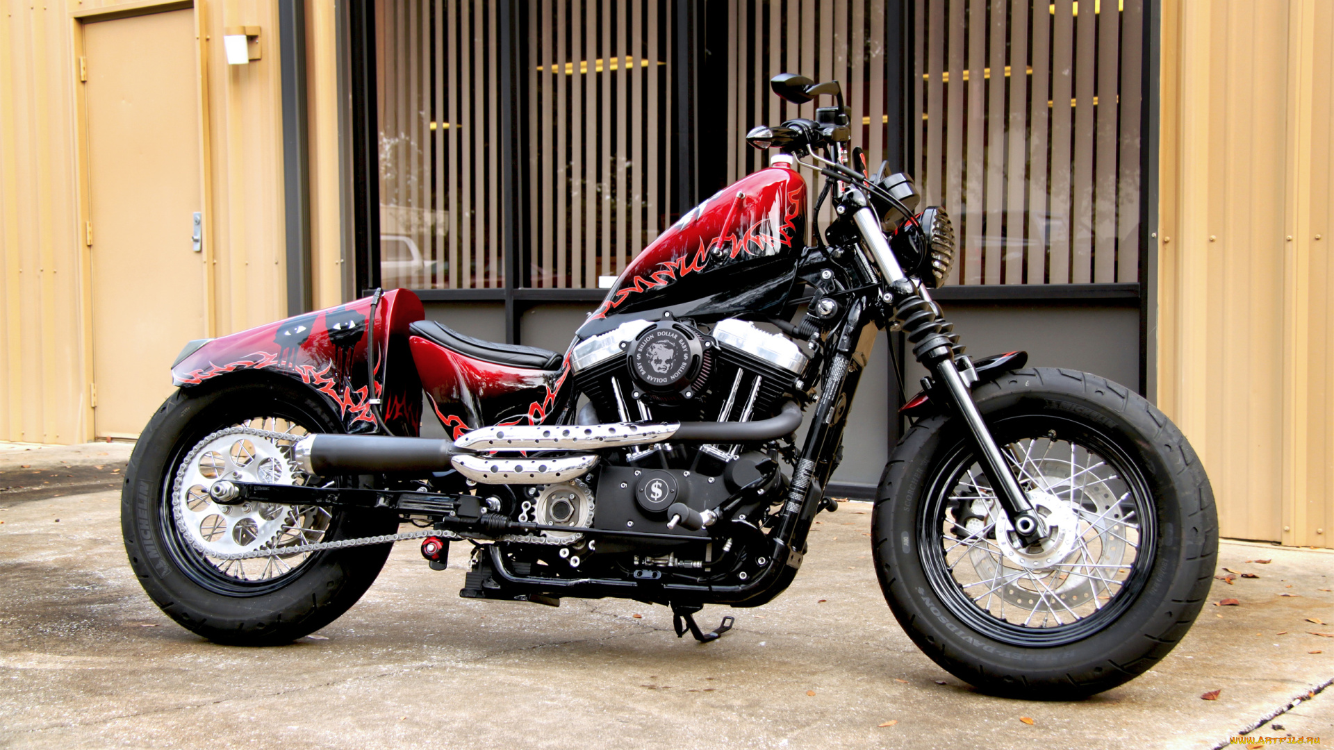 мотоциклы, customs, custom, bobber, bike