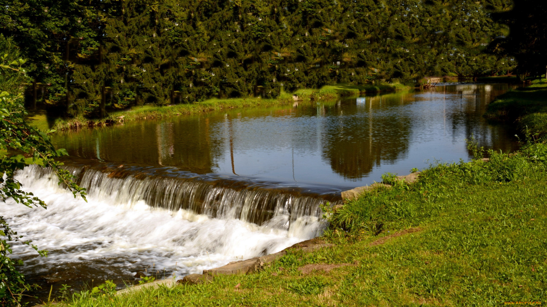 природа, водопады, река