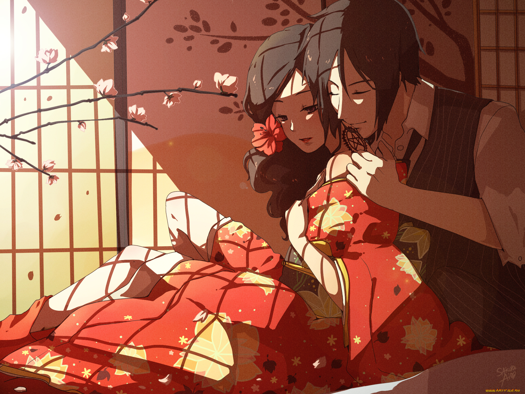 аниме, kuroshitsuji, тёмный, дворецкий, себастьян, девушка