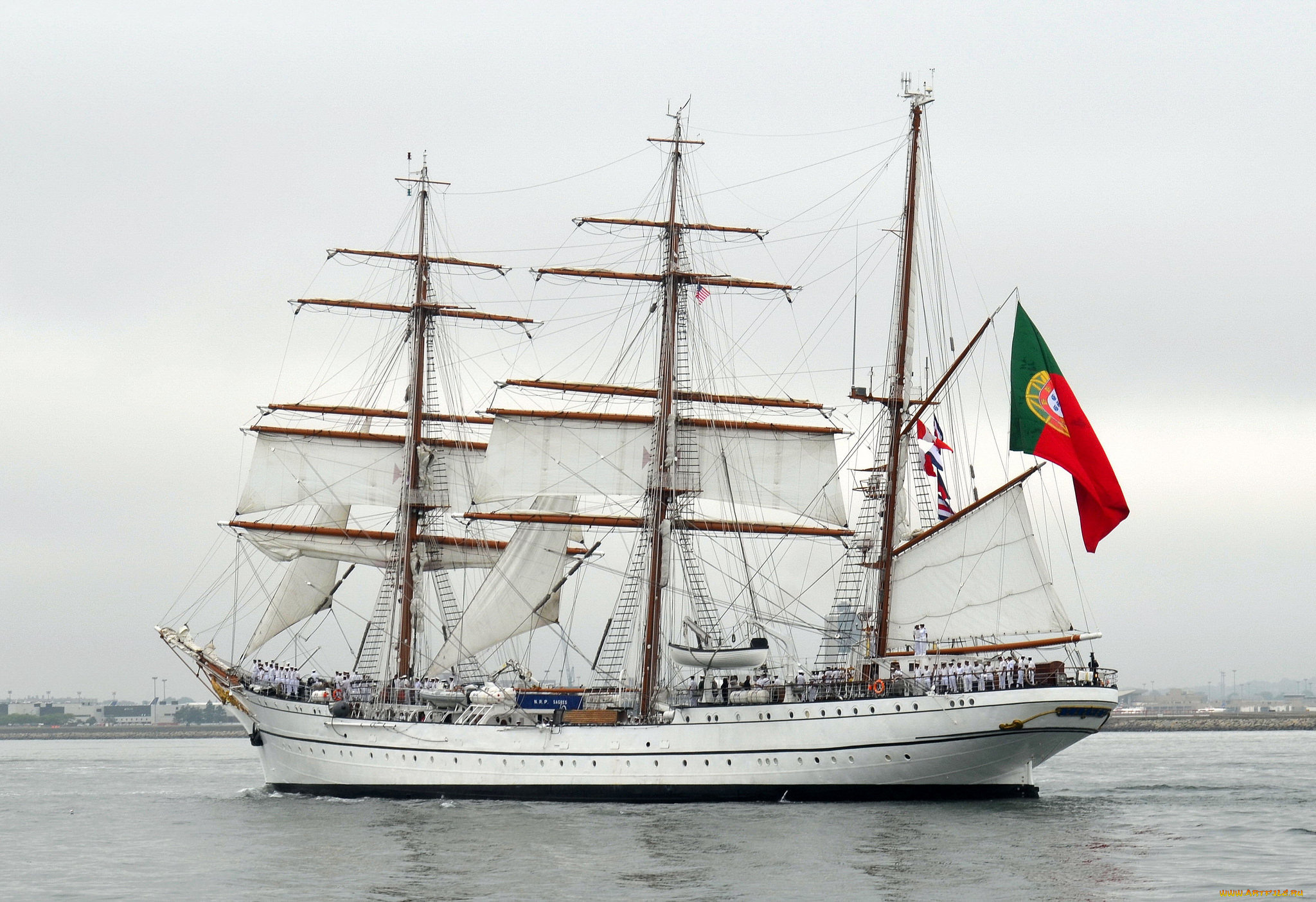 nrp, sagres, iii, корабли, парусники, паруса, мачты