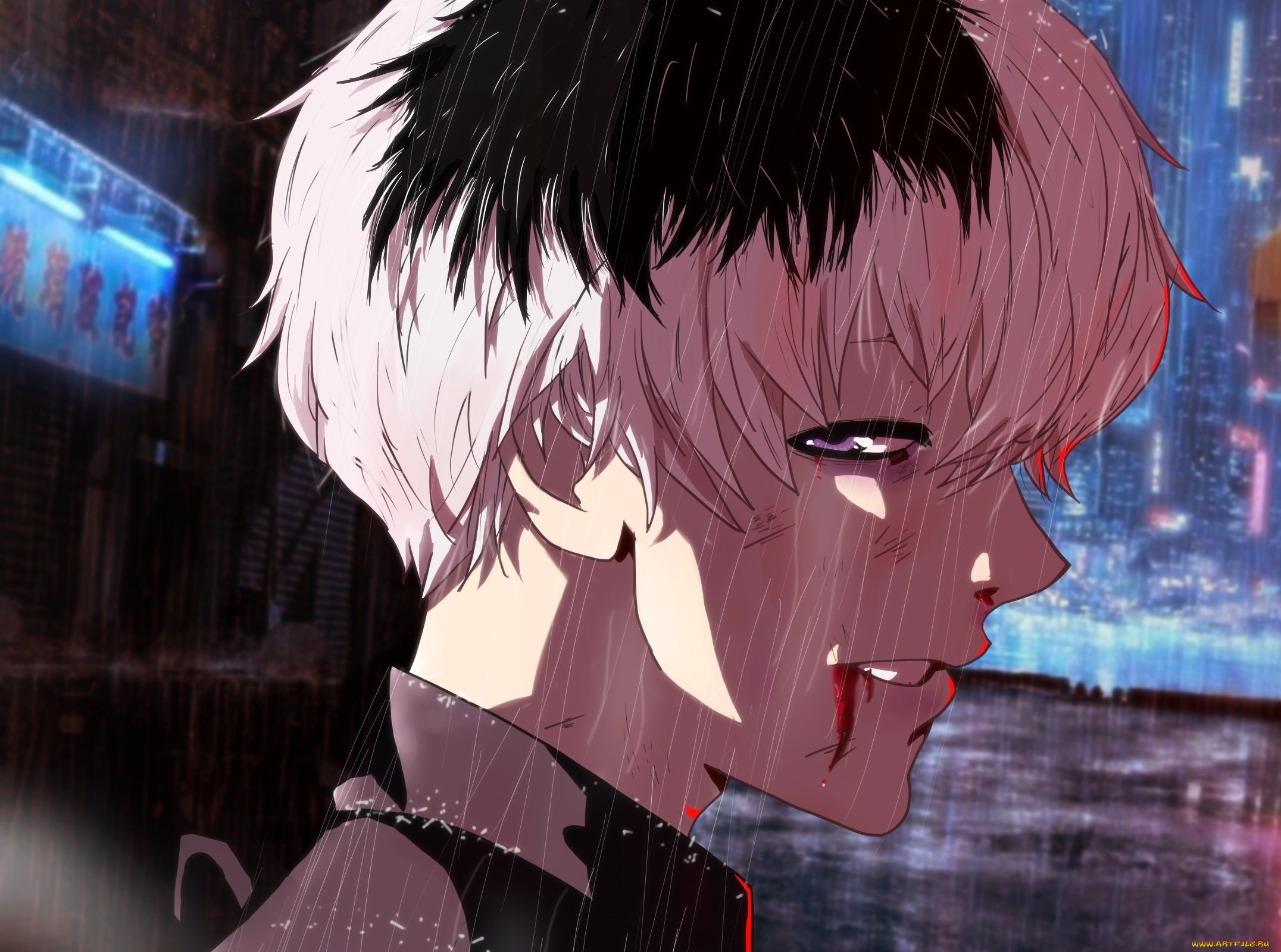 аниме, tokyo, ghoul, токийский, гуль, канеки, кен, арт