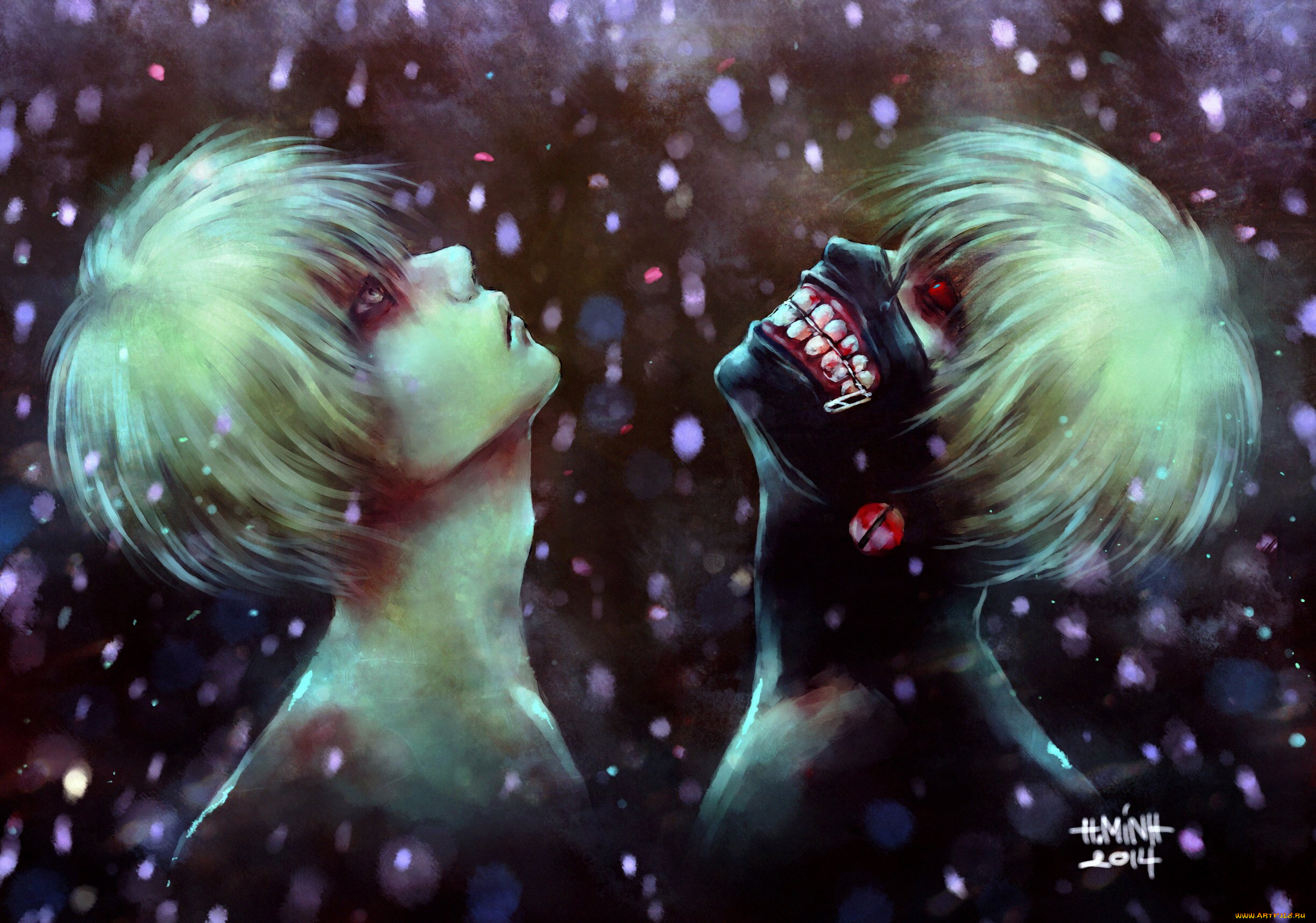 аниме, tokyo, ghoul, токийский, гуль, канеки, кен, арт