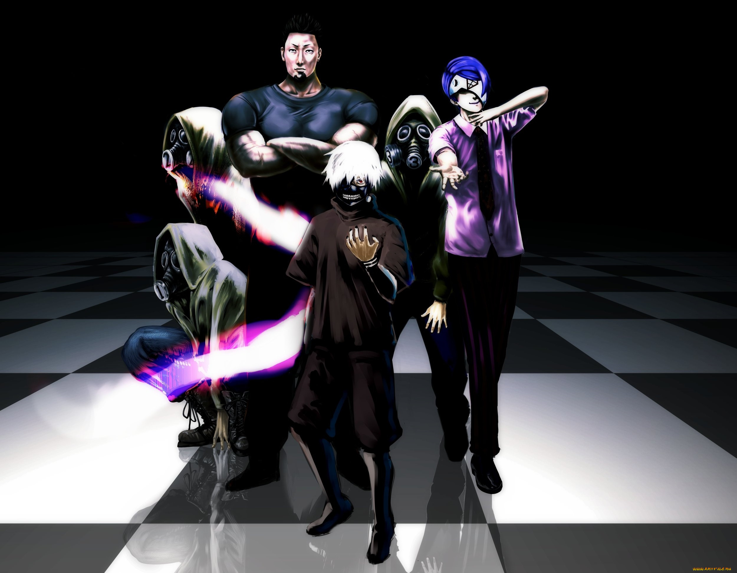 аниме, tokyo, ghoul, токийский, гуль, арт